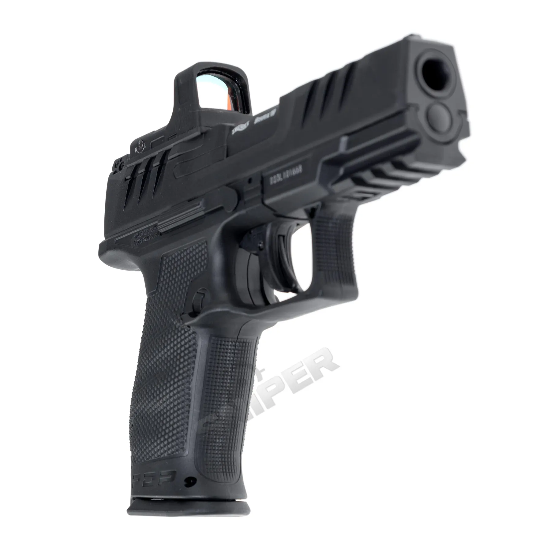 Walther PDP Compact 4" w/ Red Dot Visier NBB Co2 Softair Pistole, Black Walther PDP Compact 4" w/ Red Dot Visier NBB Co2 Softair Pistole, Black