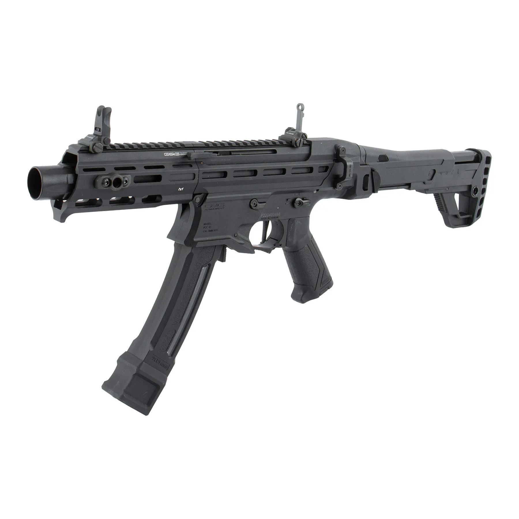 G&G MXC9 < 0,5 Joule, AEG Softair Gewehr, Black G&G MXC9 Enhanced Version (S)AEG, Black