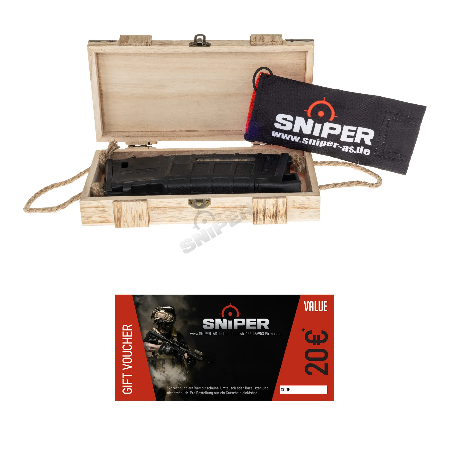Box Deals - Sniper 20€ Gutschein & Remove Laufsocke, Black