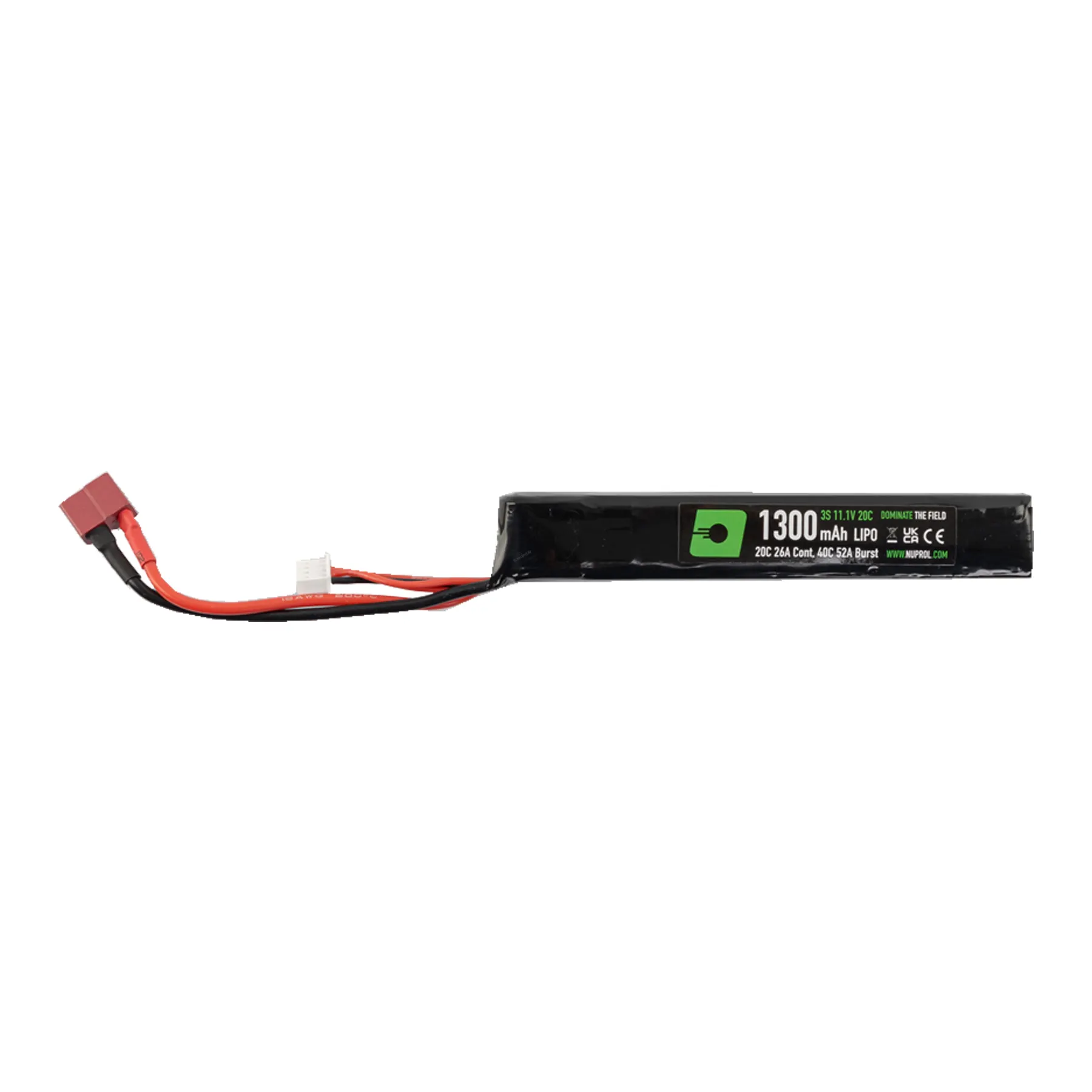 Deans 11,1 1300 mAh 20C LiPo Akku, 1 Stick