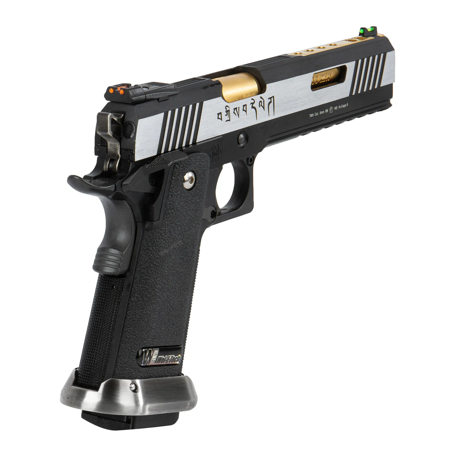 WE Hi-Capa 6 Gold Barrel Force Dualtone GBB Softair Pistole