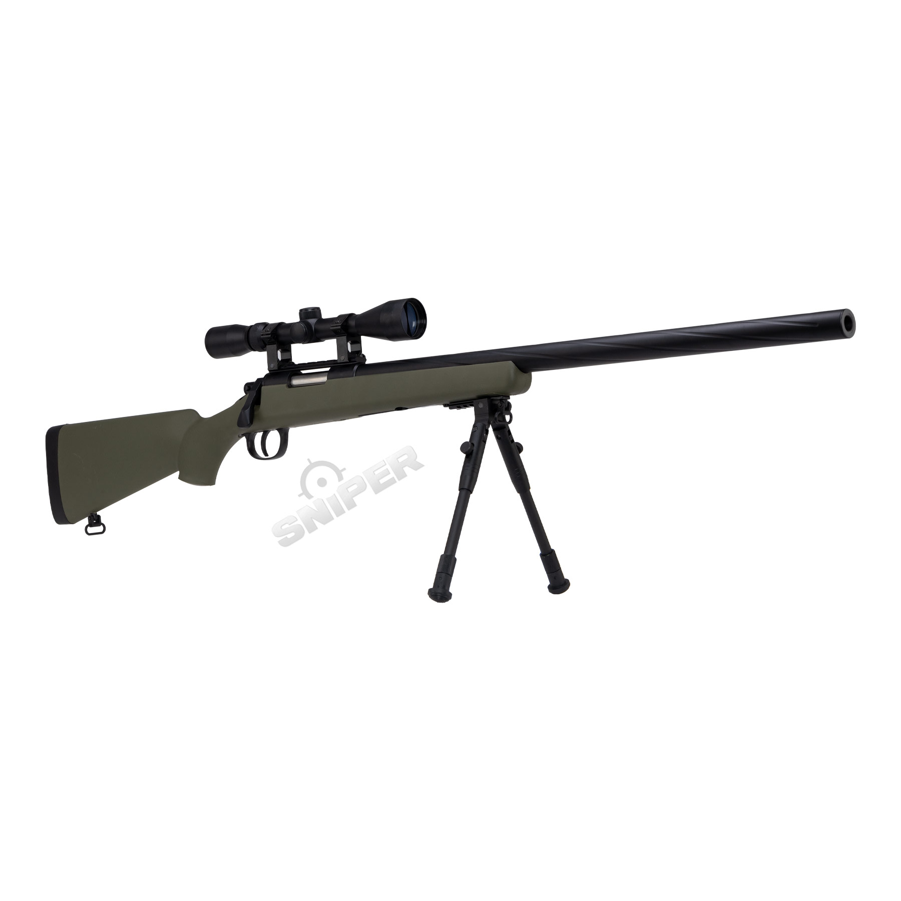 Specna Arms SA-S12 Scharfschützengewehr w/ Scope & Bipod, Olive