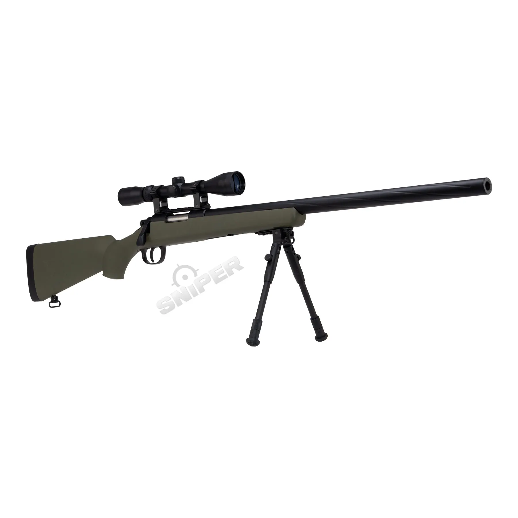 Specna Arms SA-S12 Scharfschützengewehr High-Power w/ Scope & Bipod, Olive Specna Arms SA-S12 Scharfschützengewehr w/ Scope & Bipod, Olive