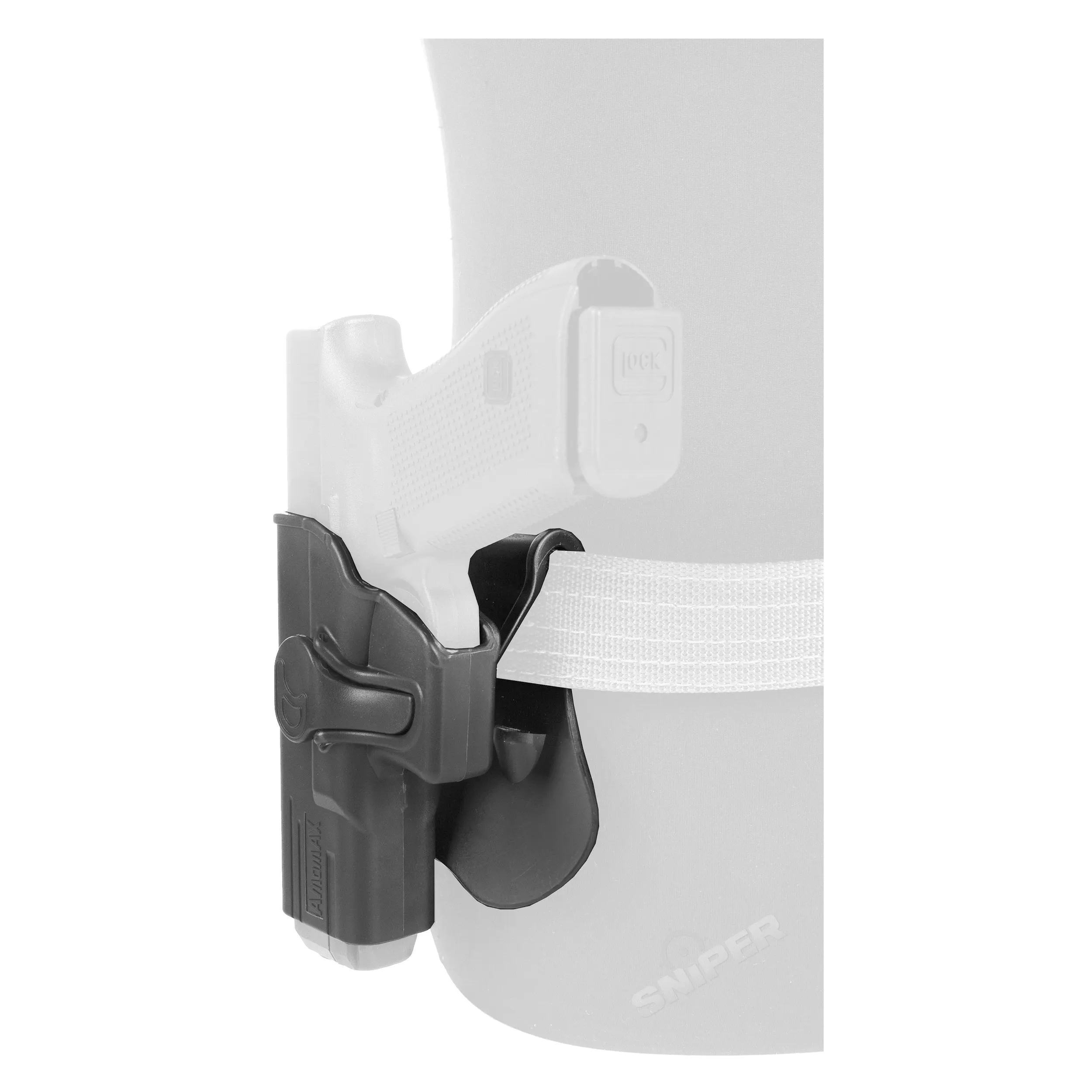 Formholster für Glock Modelle, links, Black