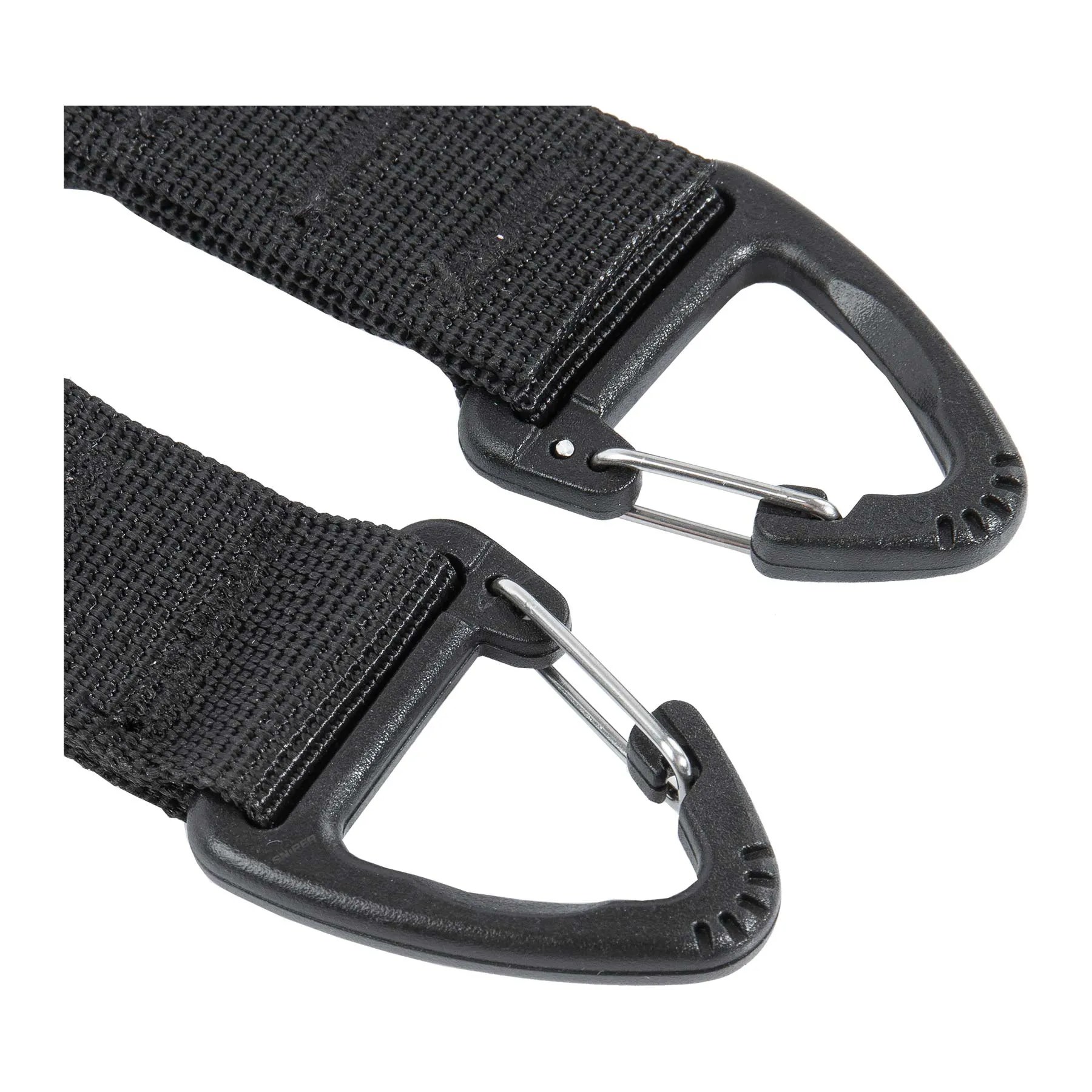 Double Tactical Karabinerhaken, 2er Black