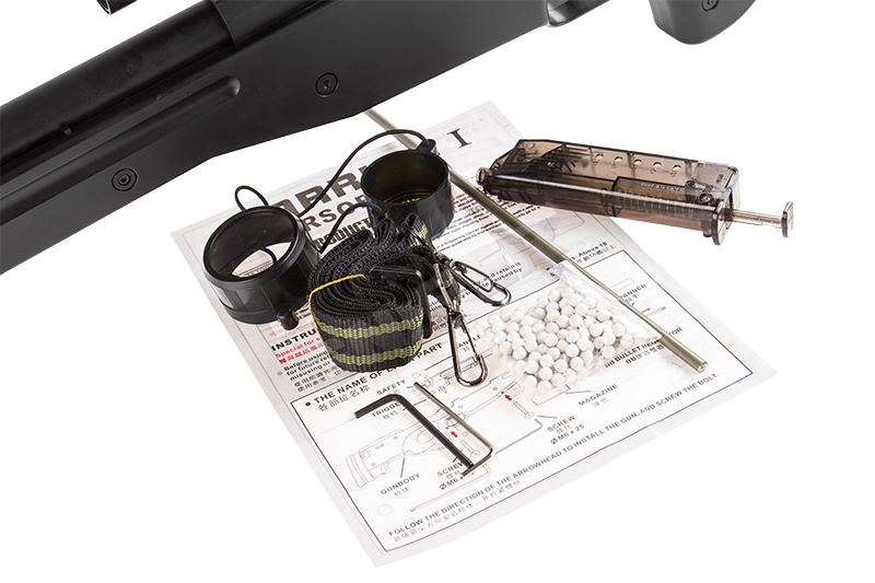 MB01 Sniper Rifle Full Set, Black