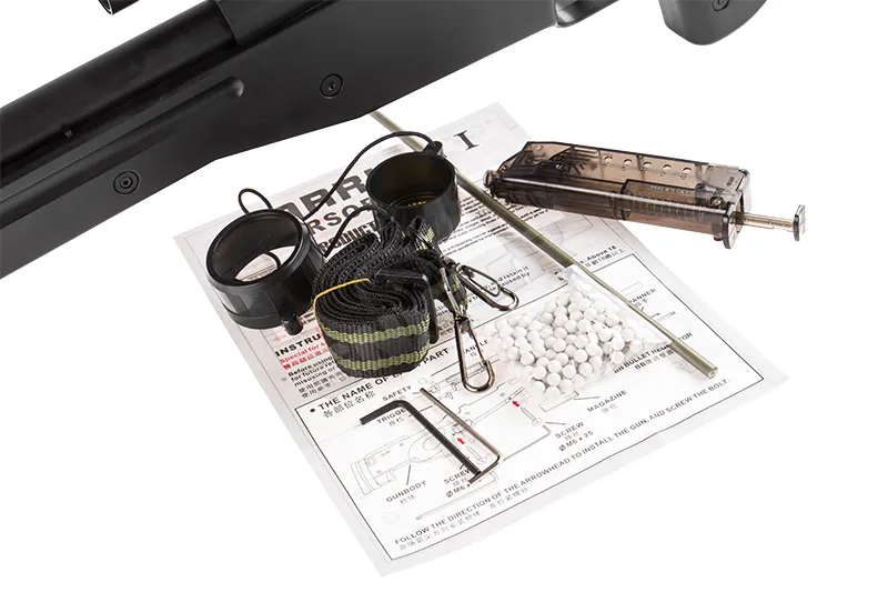 MB01 Sniper Rifle Full Set, Black MB01 Sniper Rifle Full Set, Black