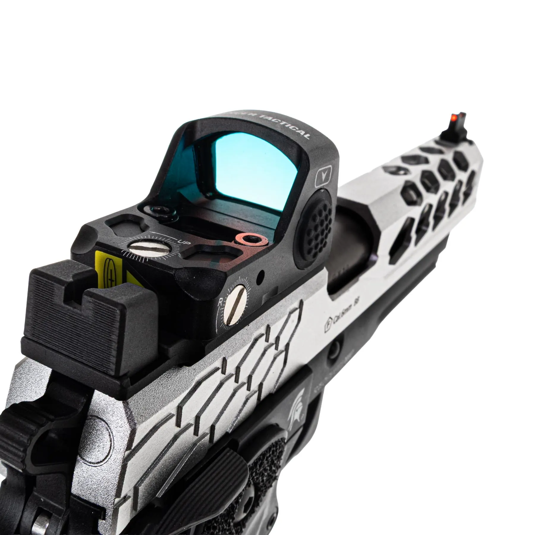 Lancer Tactical LTX-7B Stryk RMR Hi-Capa GBB Softairpistole, Silver