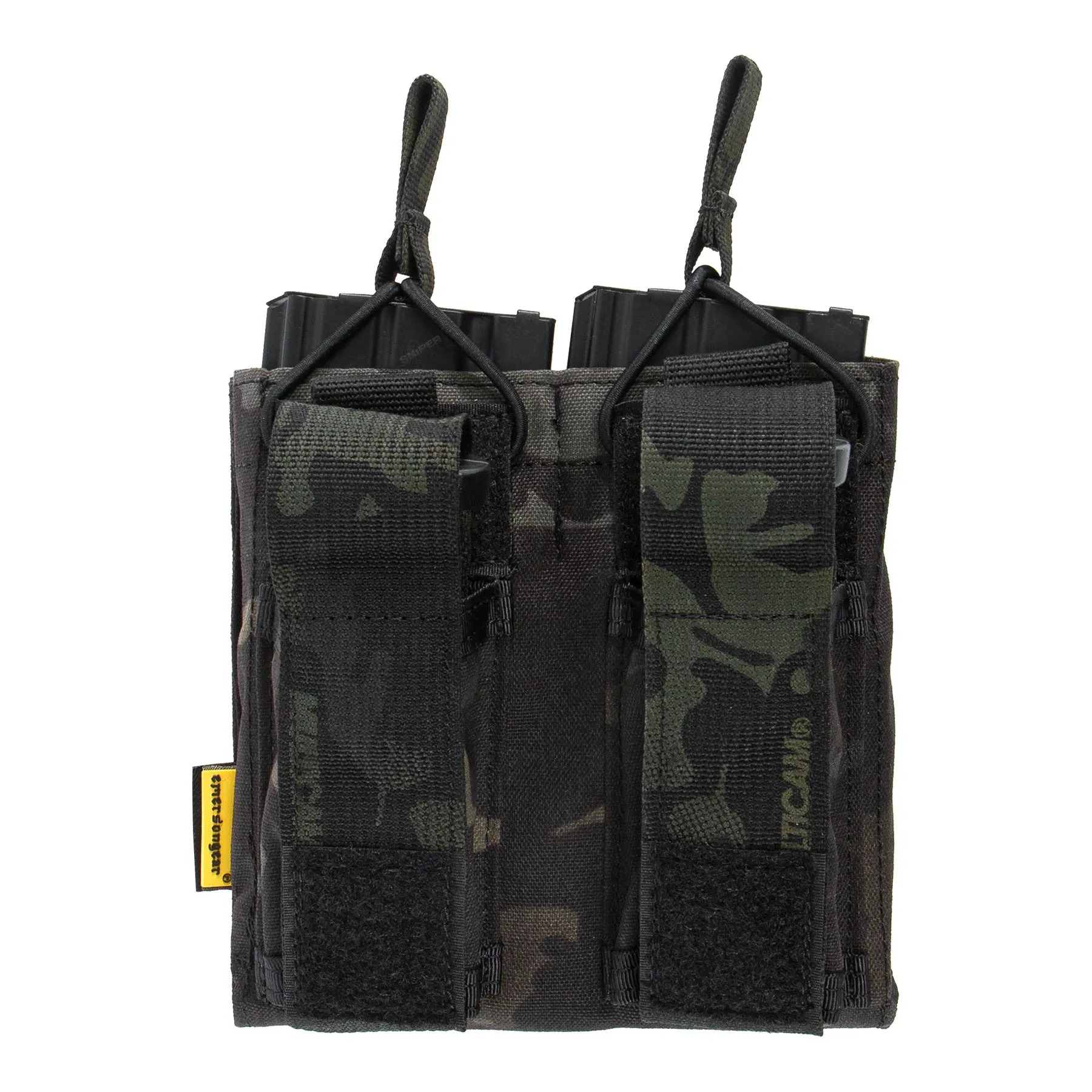 Double Open Top MAG Pouch M4/9mm, Multicam Black