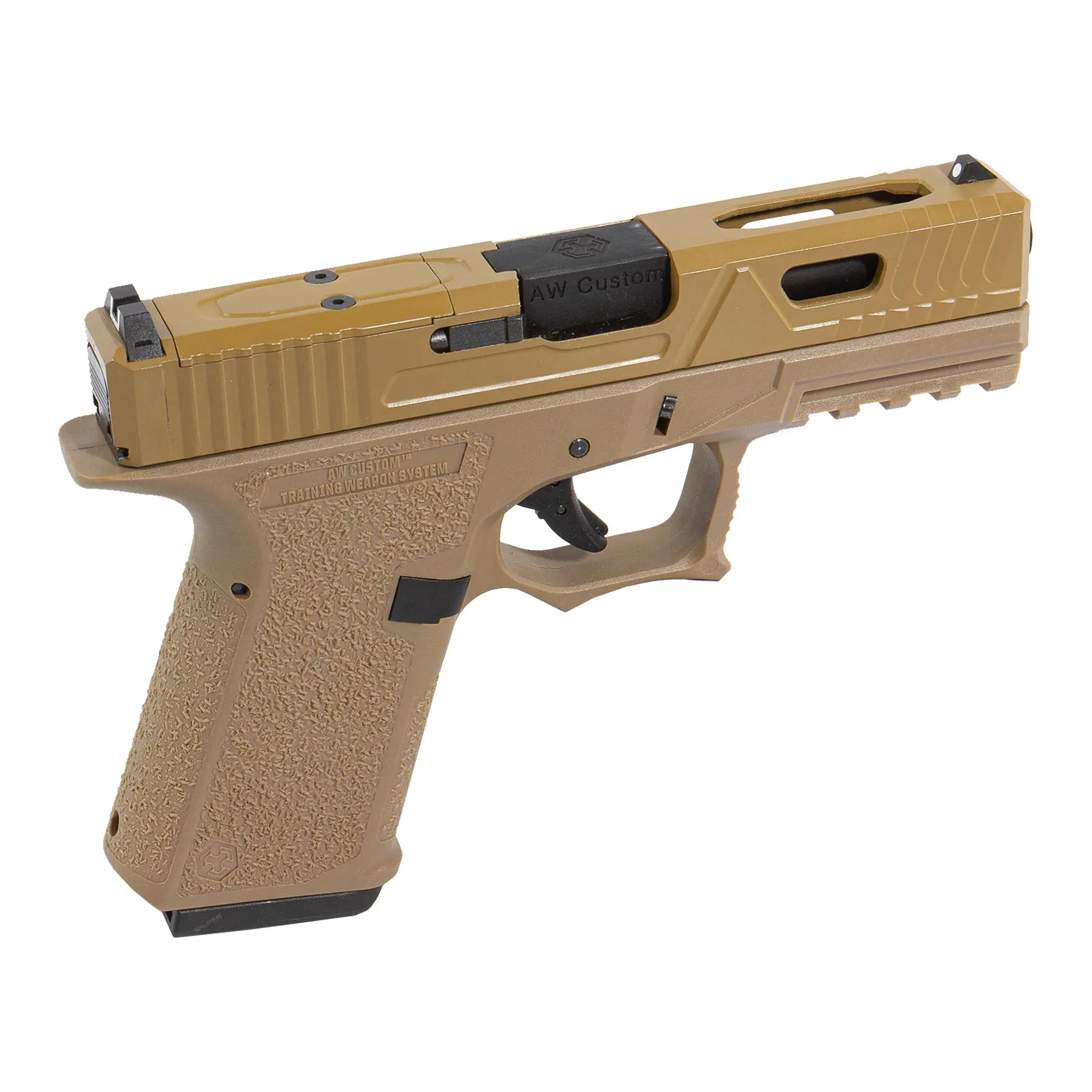 AW Custom VX9 Mod.3 Precut GBB, Softair Pistole FDE