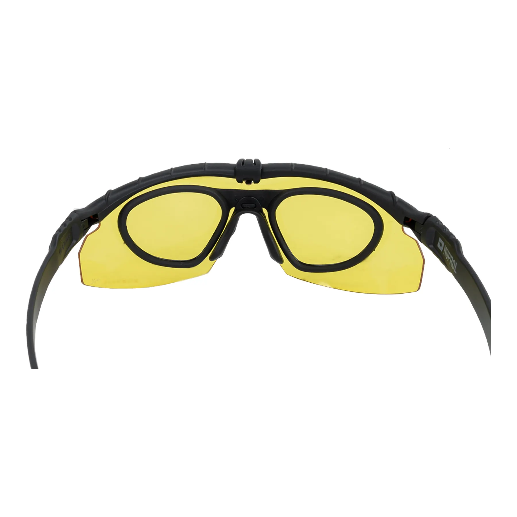 NP Battle Pro´s Schutzbrille mit Einsatz Black, Yellow Lense