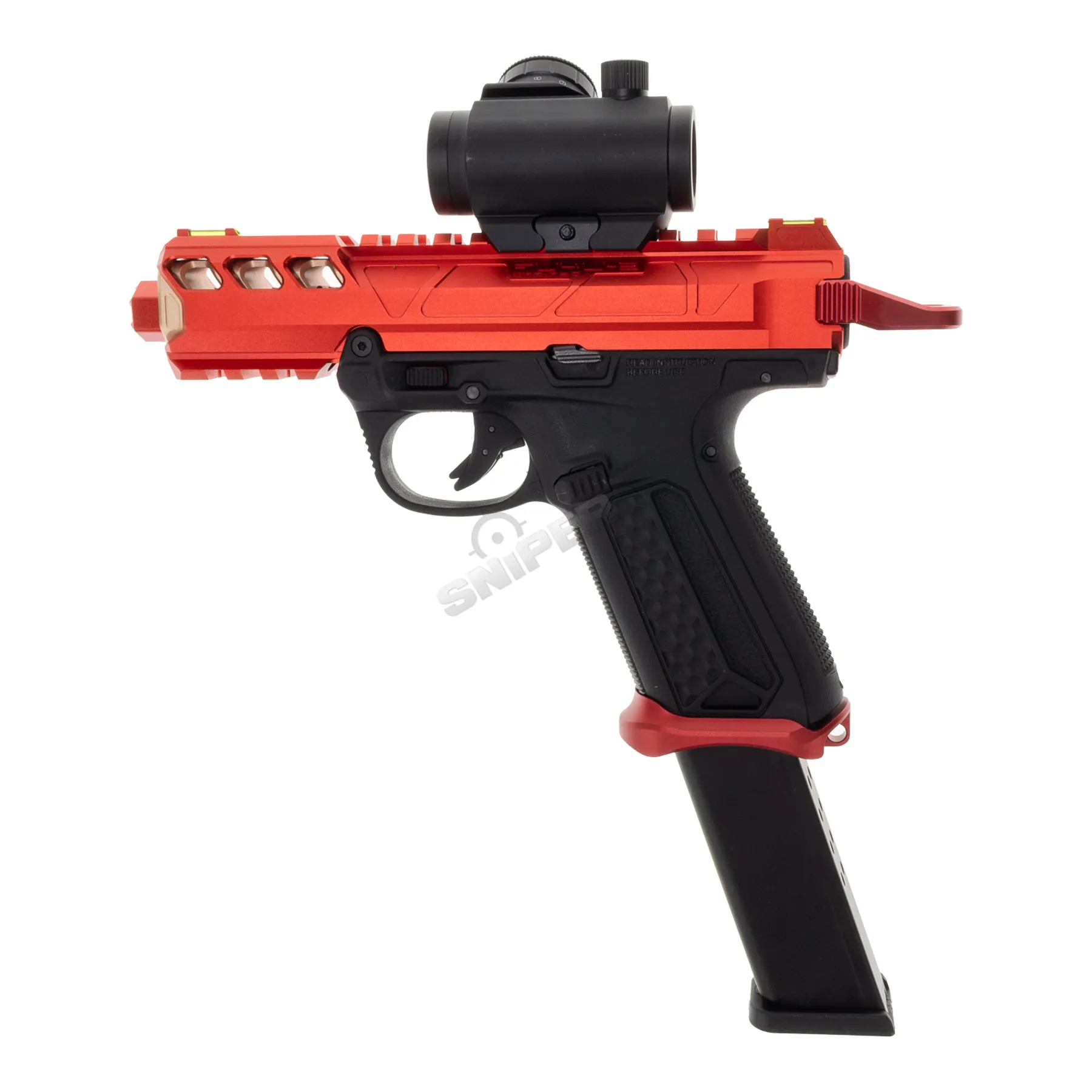 Prep my Airsoft - Action Army AAP 01 Assassin GBB Softair Pistole, Black/Red Prep my Airsoft - Action Army AAP 01 Assassin GBB Softair Pistole, Black/Red