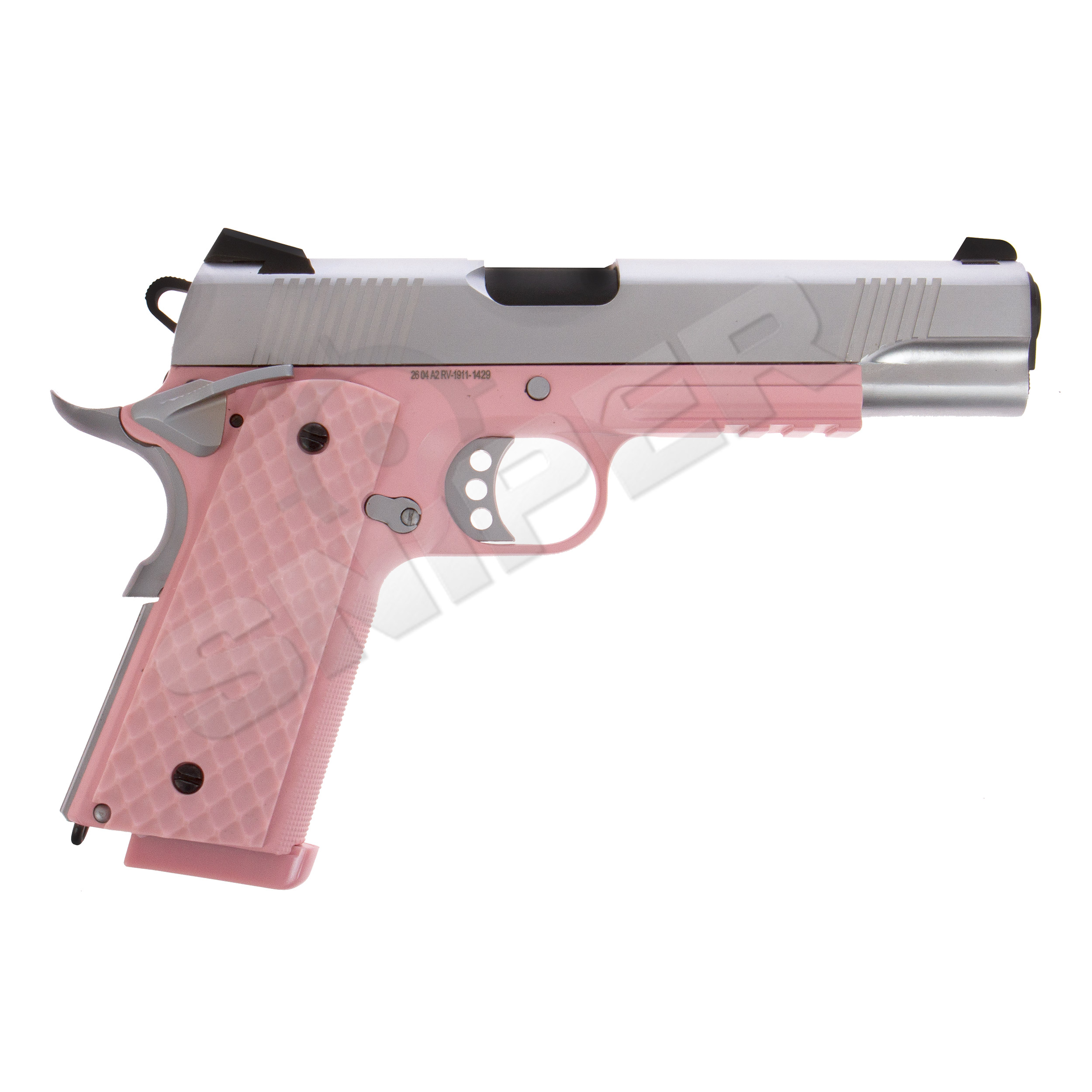 Raven 1911 MEU Railed GBB, Pink/Silver