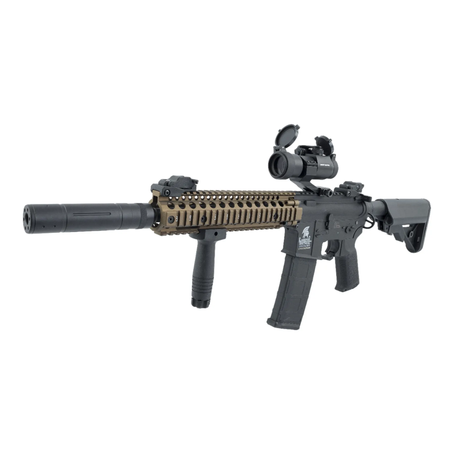 Prep my Airsoft - Lancer Hybrid MK18 Gen 2 mit ETU + Mosfet (S)AEG, Black/Bronze Prep my Airsoft - Lancer Hybrid MK18 Gen 2 mit ETU + Mosfet (S)AEG, Black/Bronze