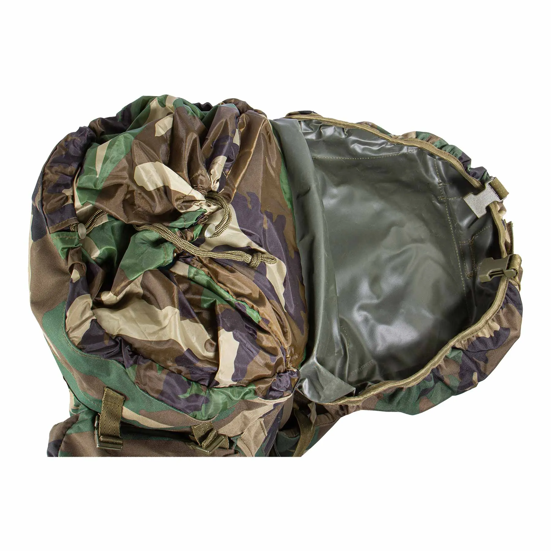 Backpack Commando Rucksack 70l + 16l, Woodland