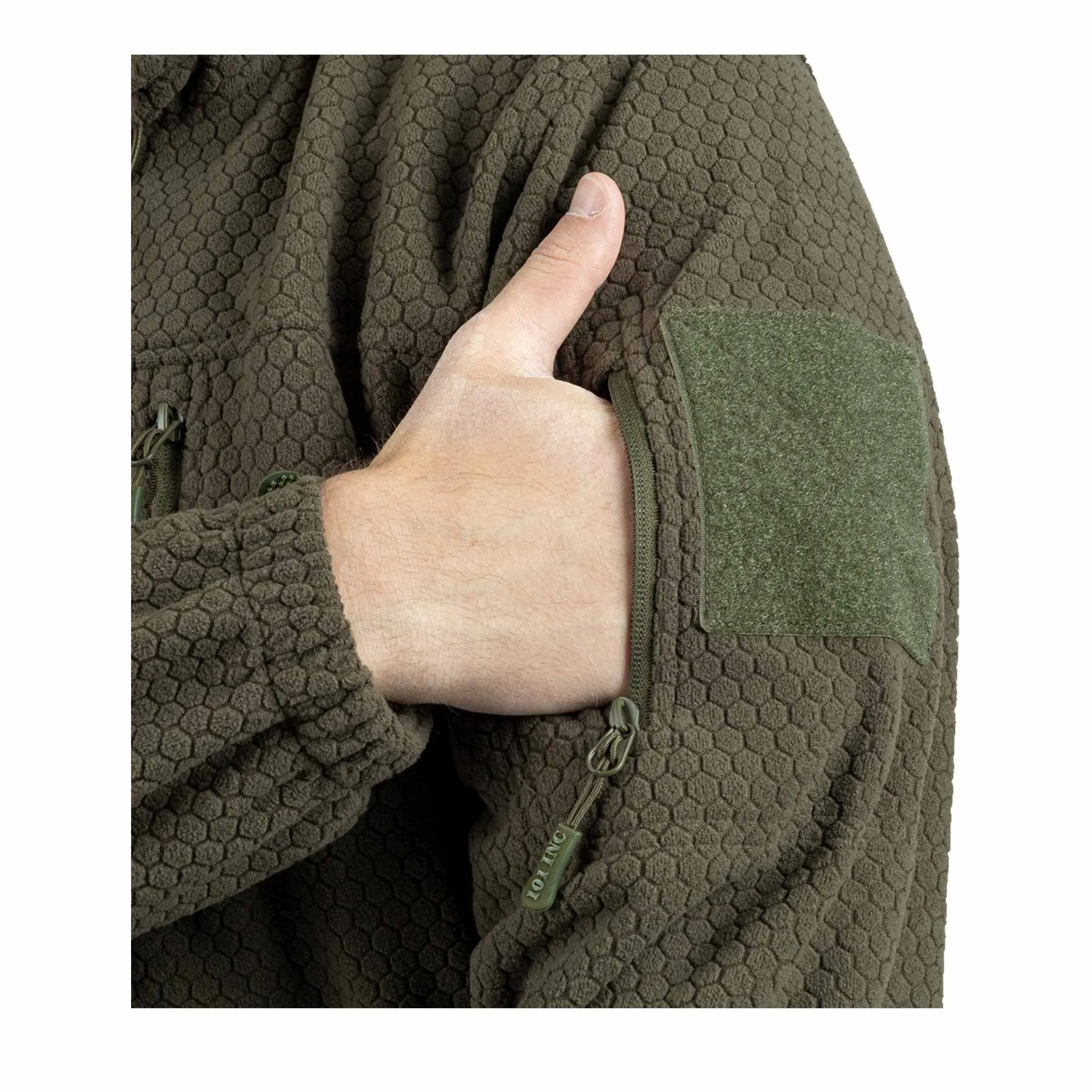 Hexagon Fleece Weste, Ranger Green