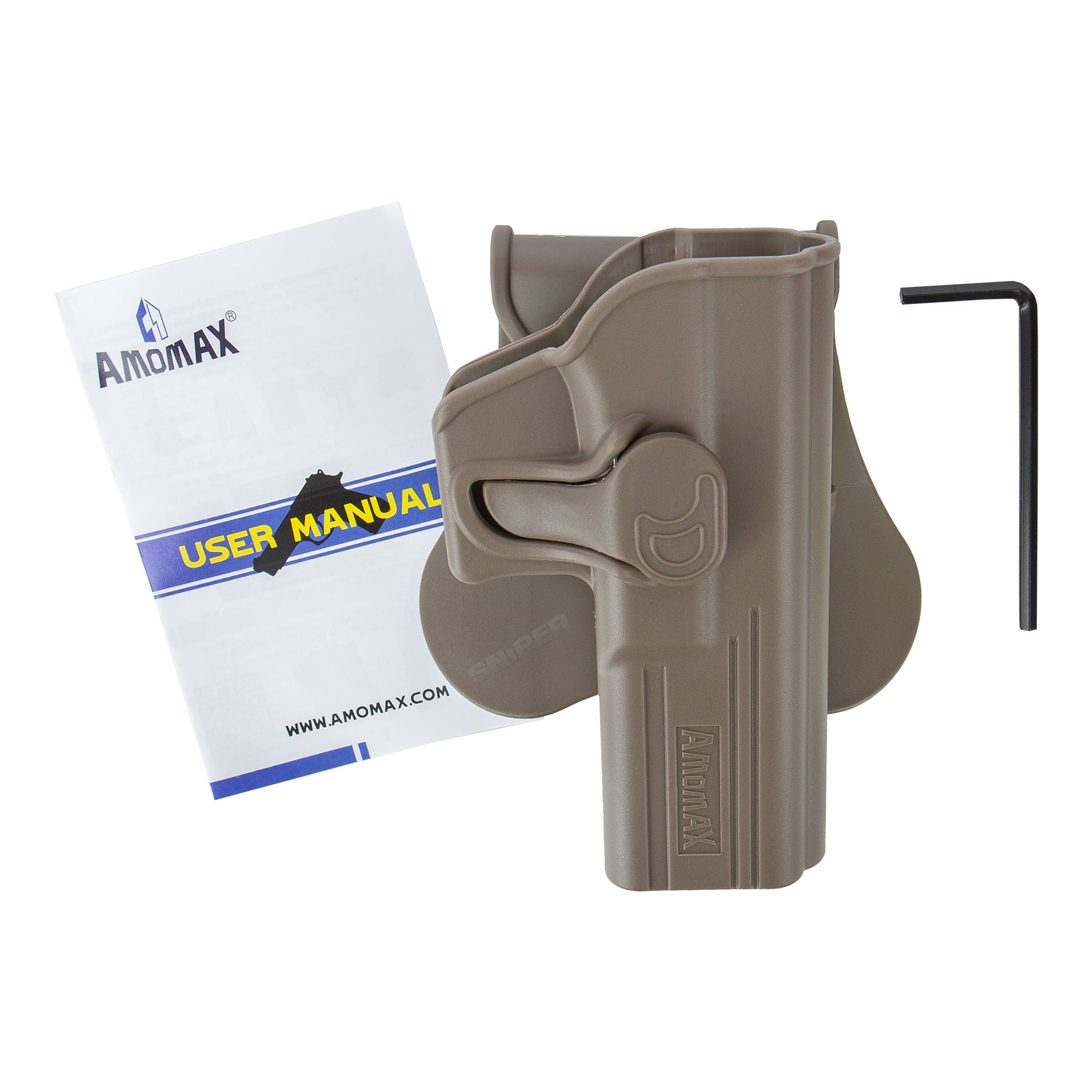 Formholster für Glock17, rechts, Tan