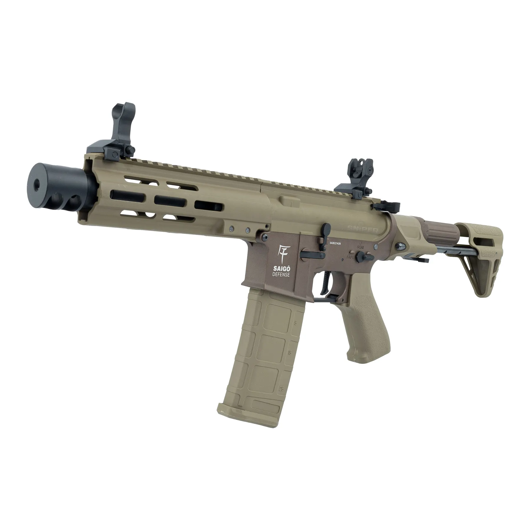 Saigo Defense Bushido Rei ETU M4 (S)AEG, Tan