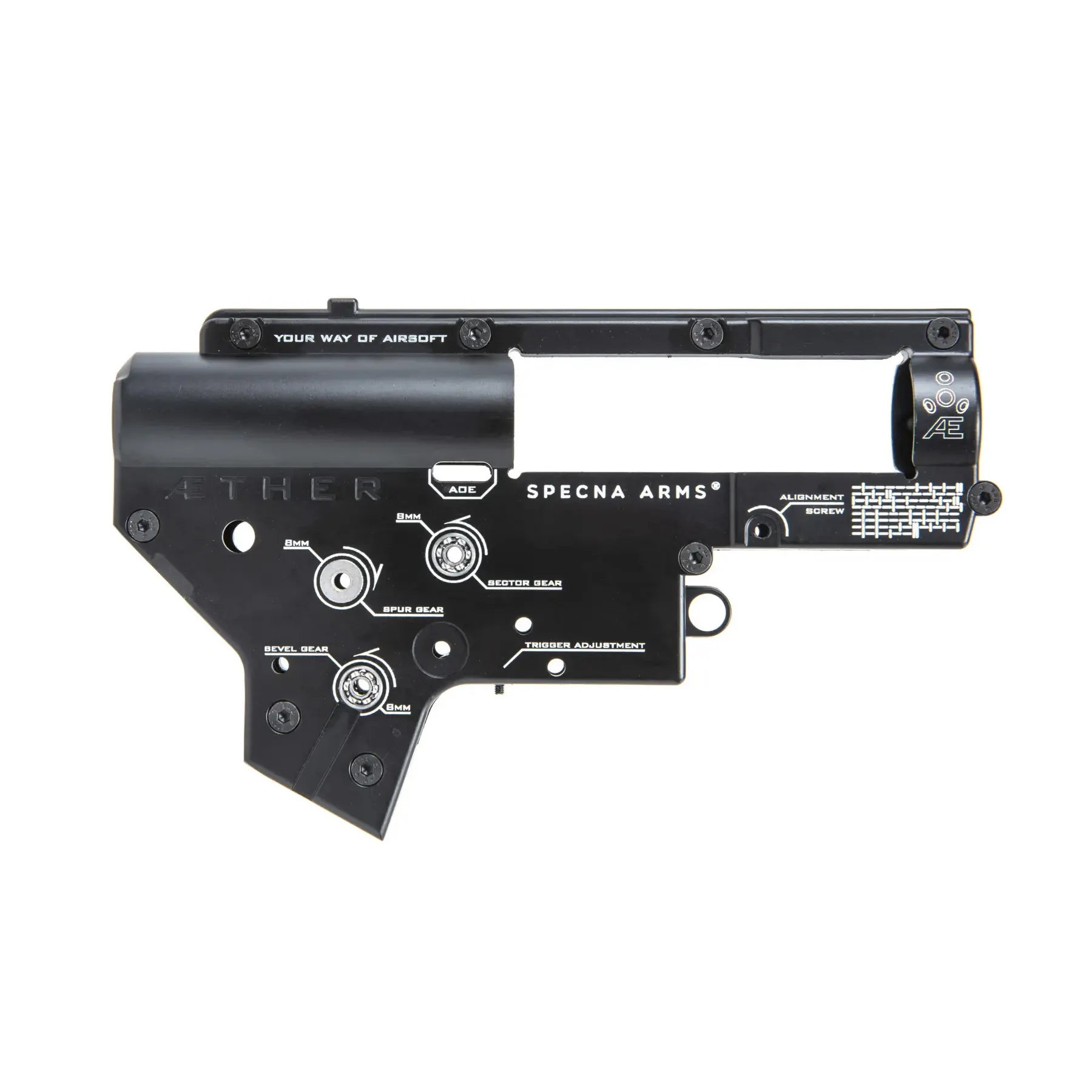 Specna Arms Ather V2 Gearbox Shell w/ J-Cage Bearings