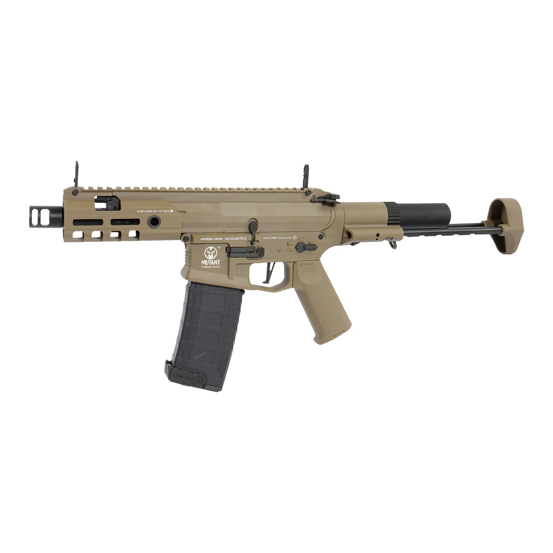 Ares Amoeba M4 Mutant AMM5 EFCS (S)AEG, Dark earth