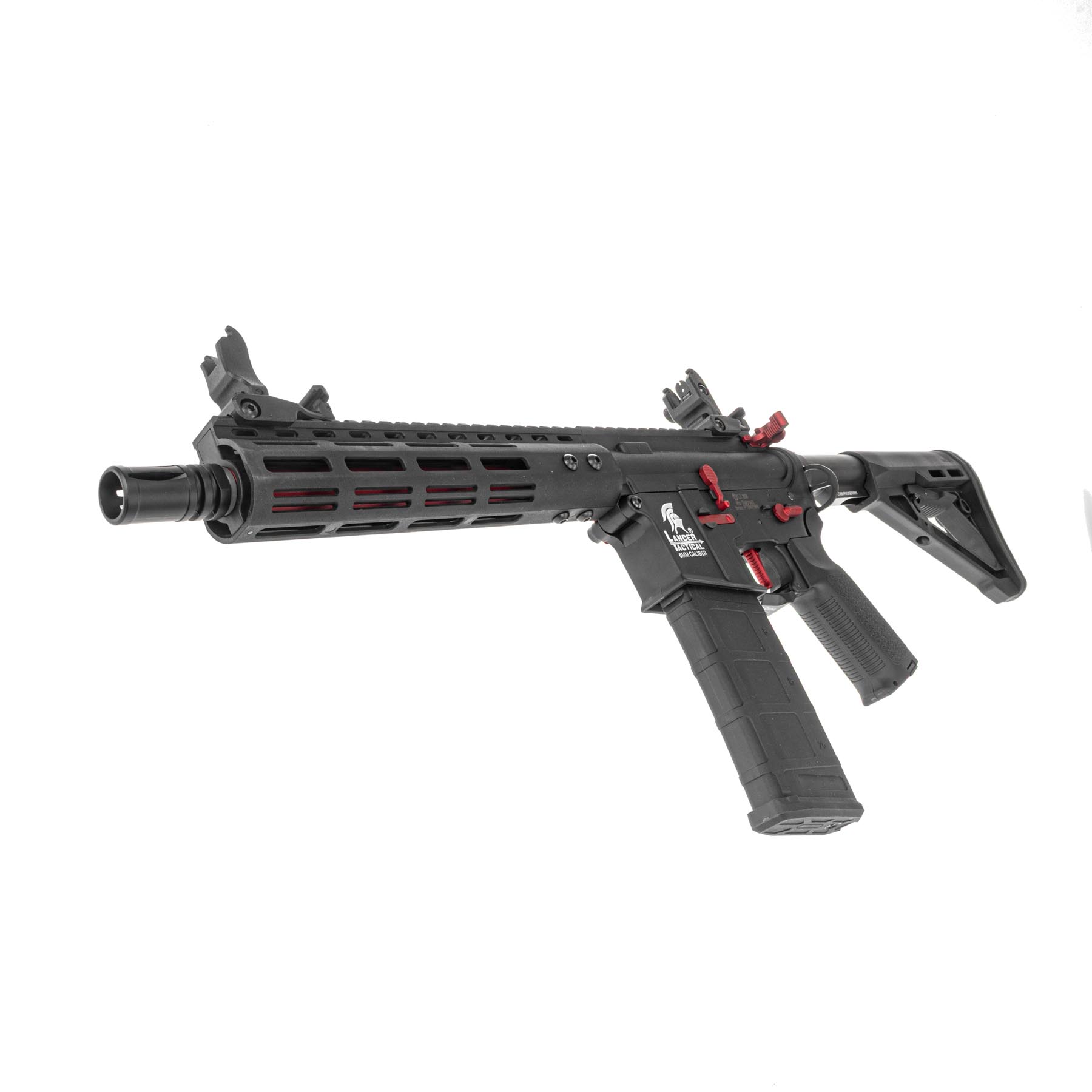 Lancer Archon Gen3 ETU M-Lok 9" M4 (S)AEG, Black/Red
