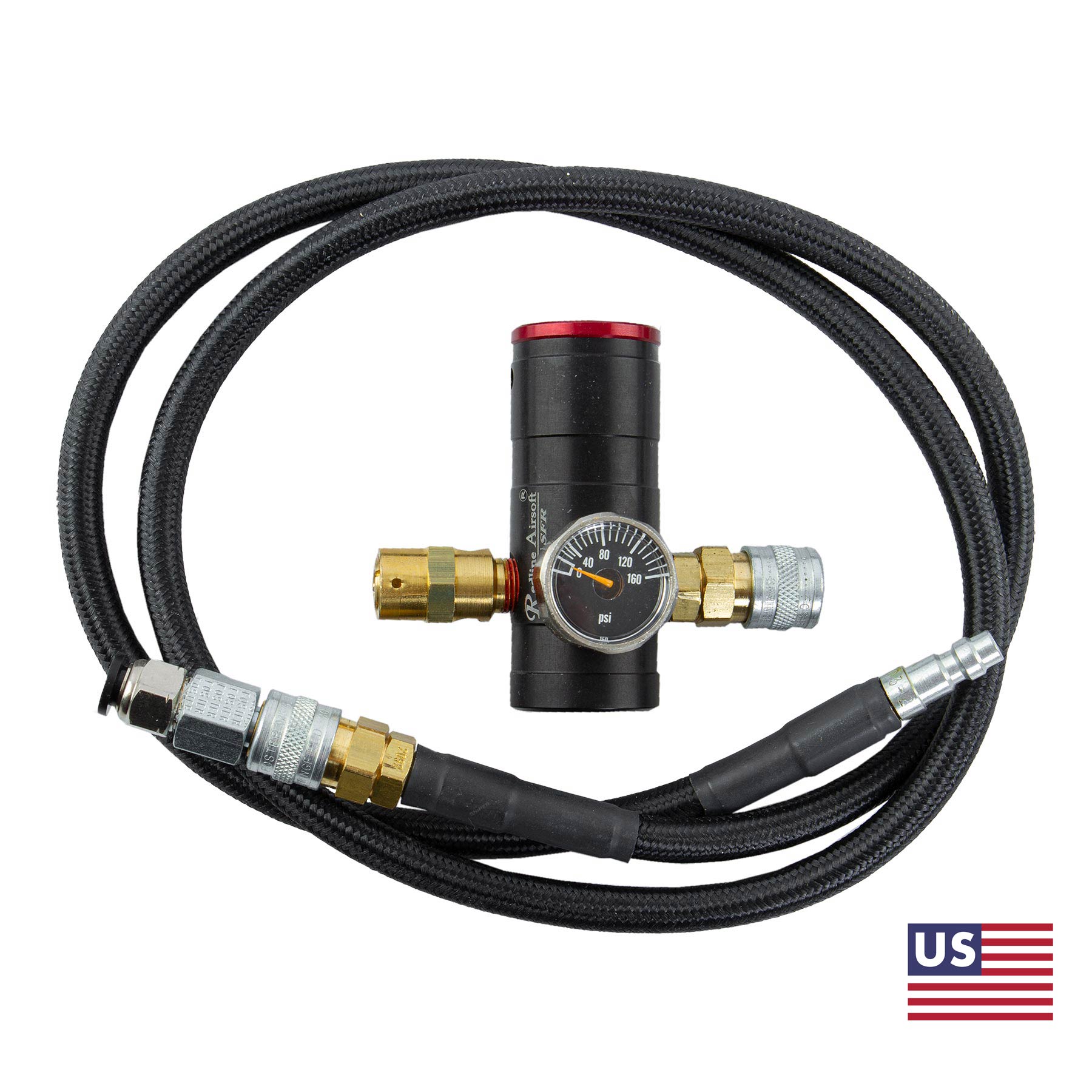 Redline Mini SFR HPA Regulator w/ Hose