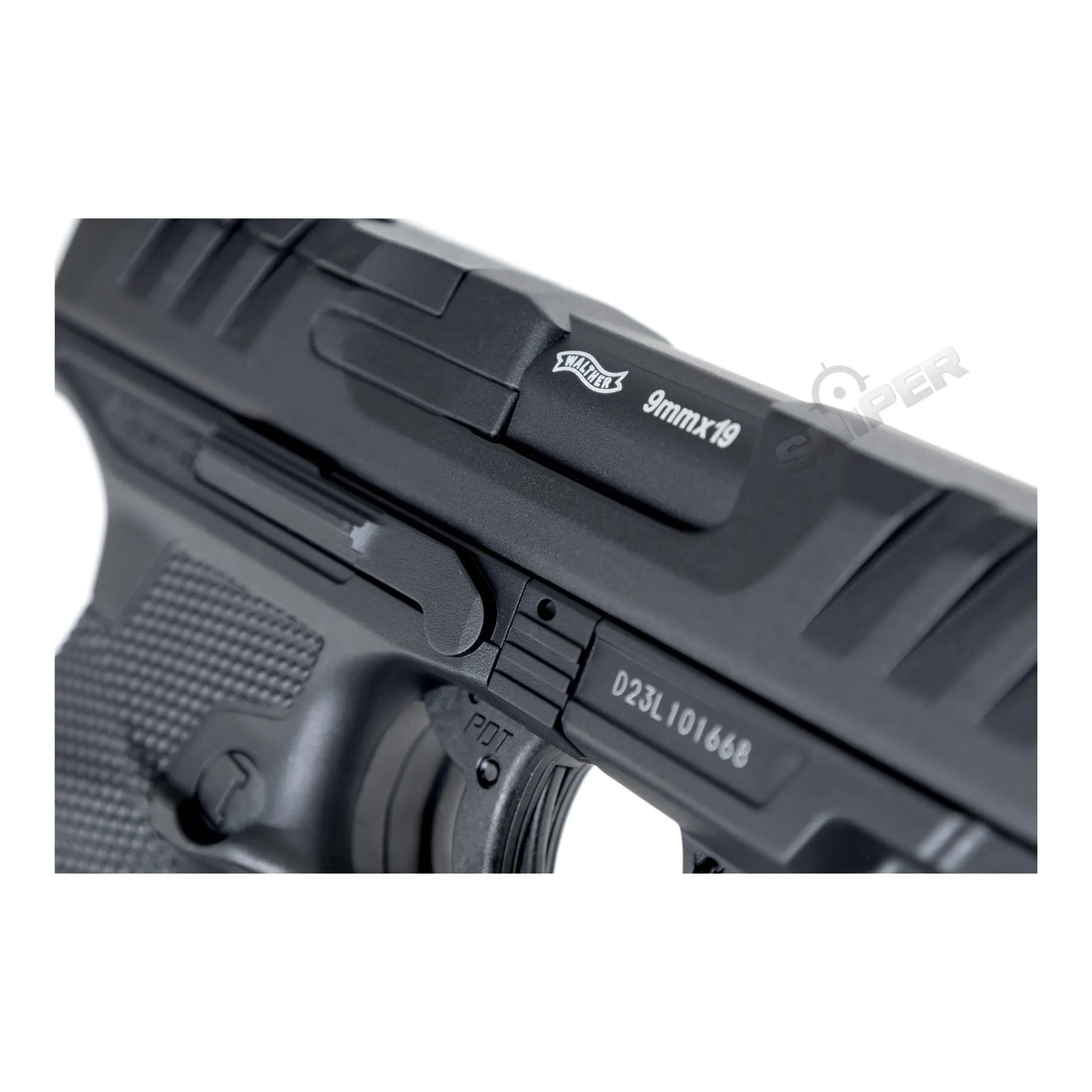 Walther PDP Compact 4" w/ Red Dot Visier NBB Co2 Softair Pistole, Black Walther PDP Compact 4" w/ Red Dot Visier NBB Co2 Softair Pistole, Black