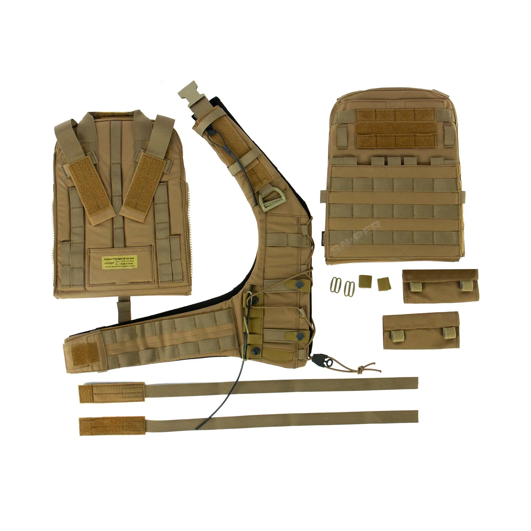 Adaptive Schwerer Plattenträger, Coyote Brown