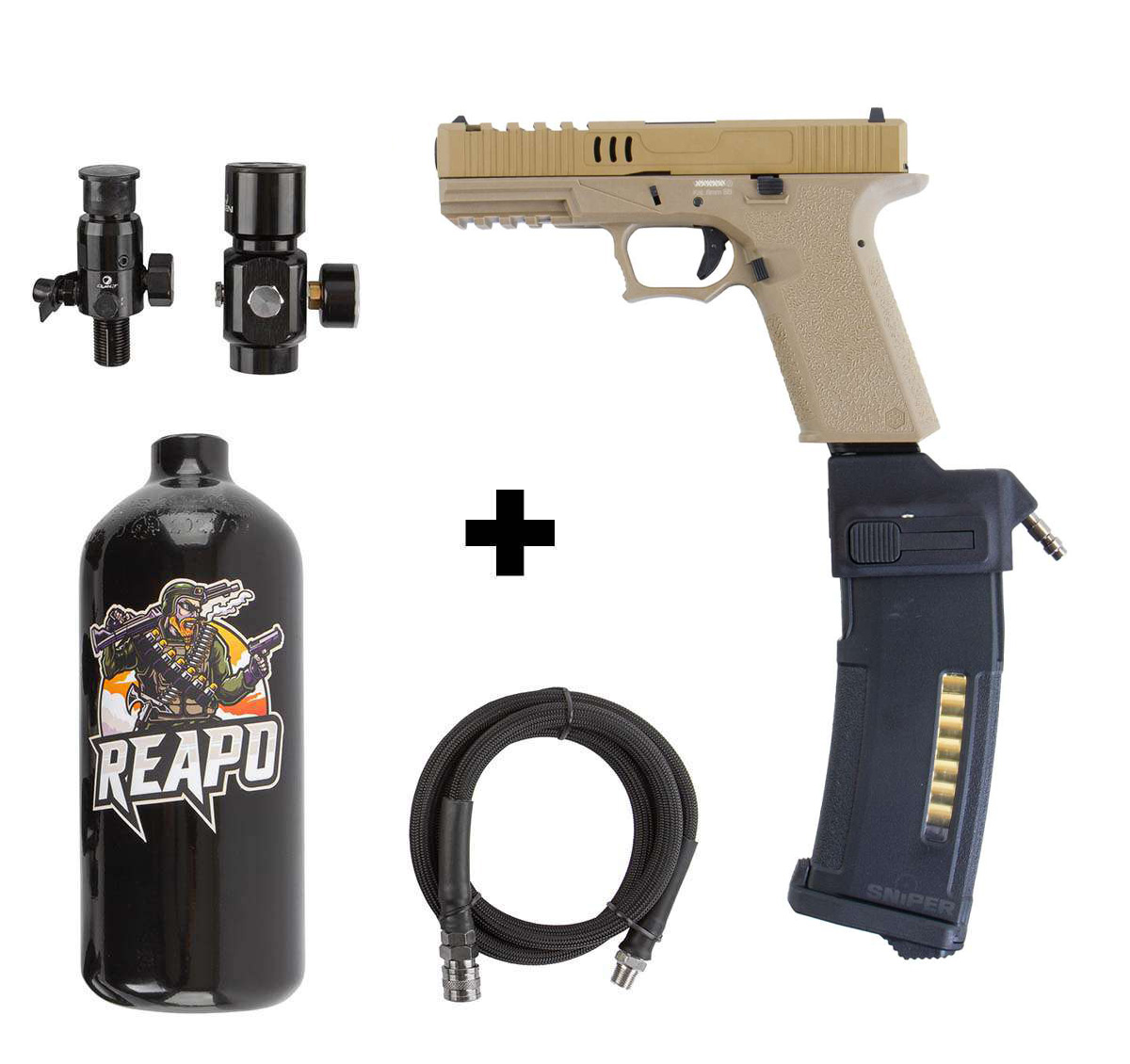 HPA Set SAC VX7 Mod.2 + Bottle + Creeper HPA US Softair Pistole