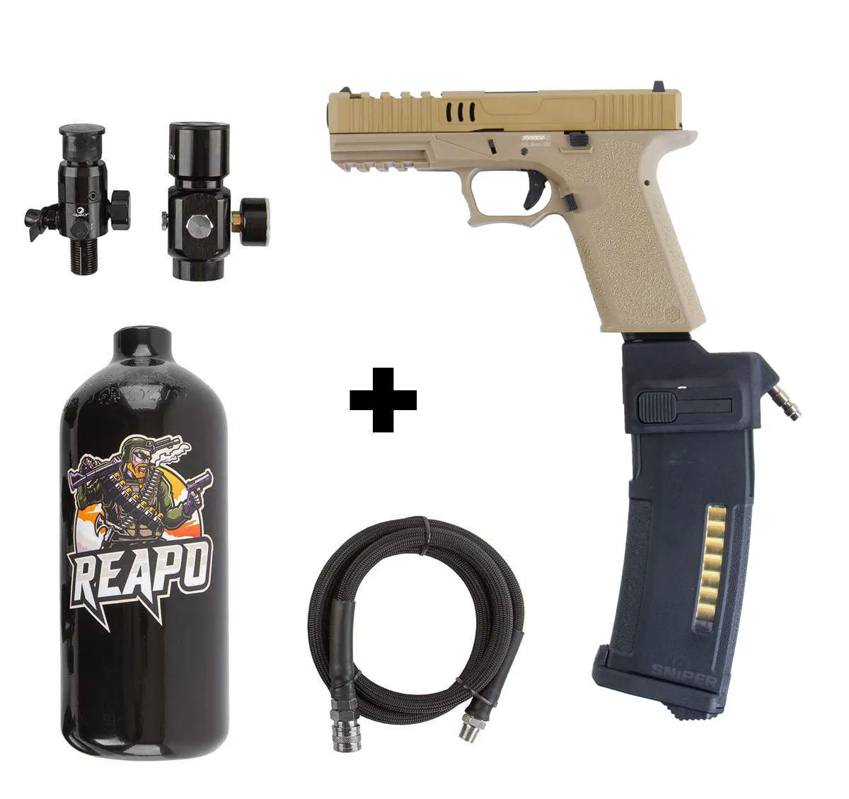 HPA Set SAC VX7 Mod.2 + Bottle + Creeper HPA US Softair Pistole HPA Set SAC VX7 Mod.2 + Bottle + Creeper HPA US Softair Pistole