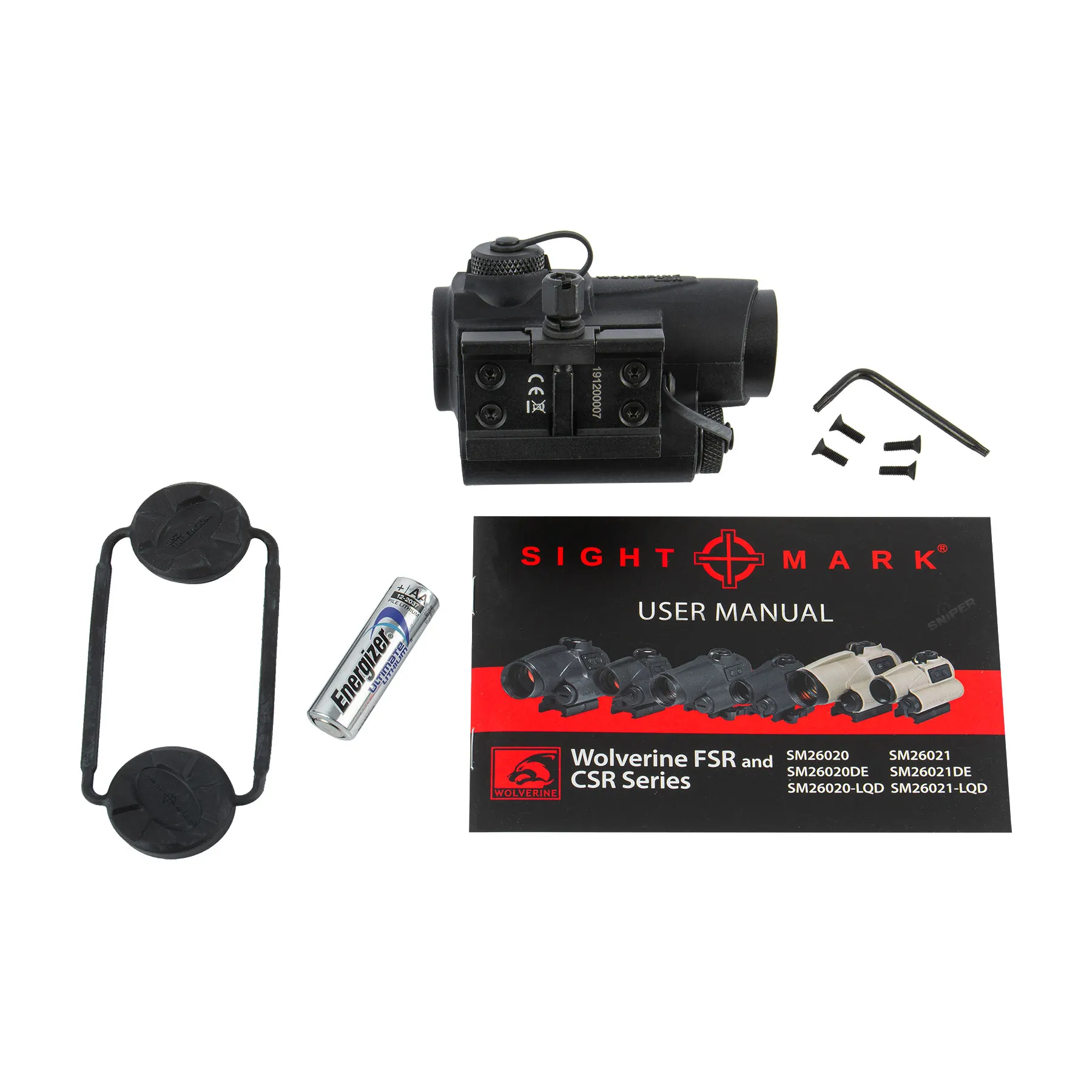 Wolverine 1x23 SCR Red Dot Visier, Black T-5 Magnifier + 1x23 SCR Red Dot Magnifier Set