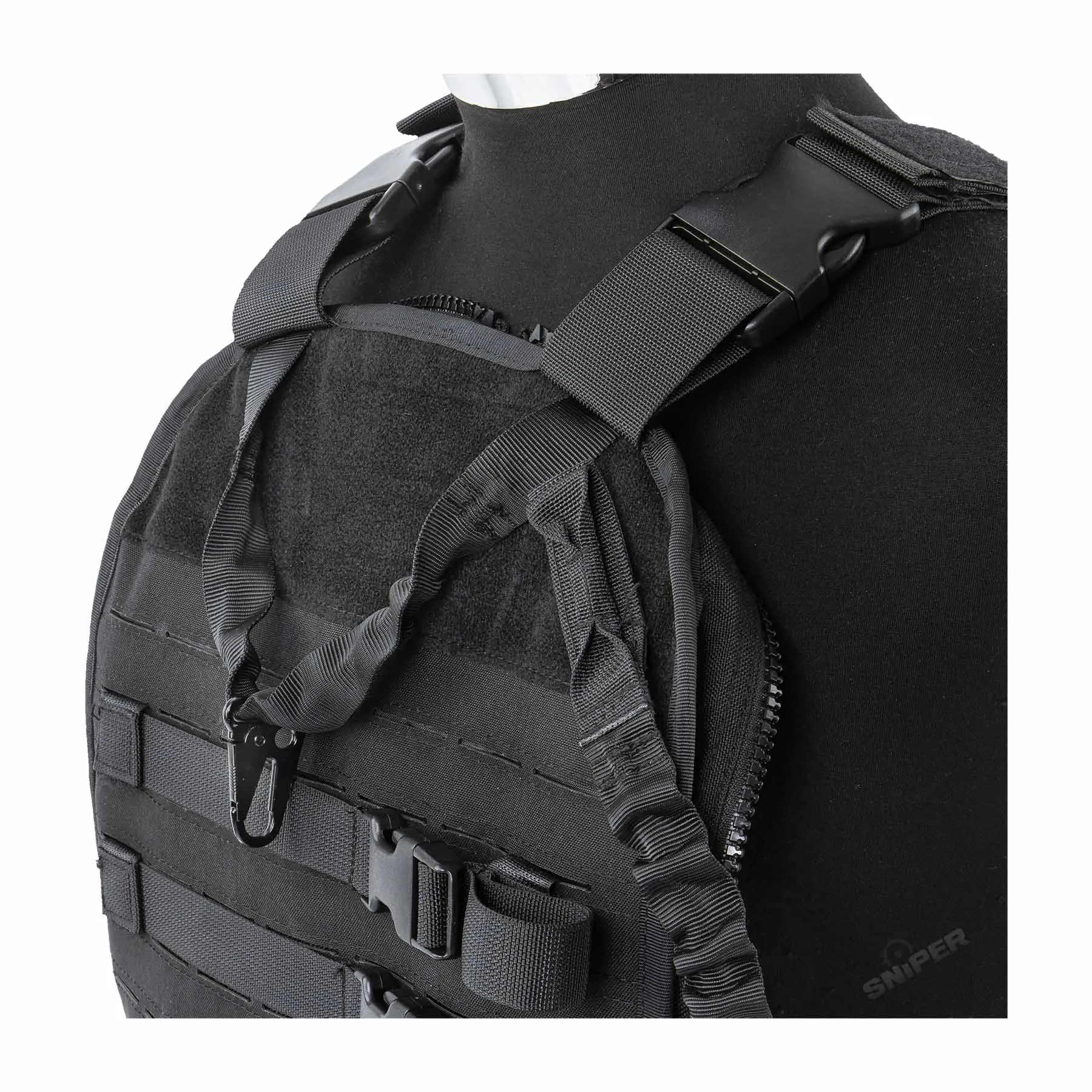 SWAT Vest & Rucksack Combo, Black SWAT Vest & Rucksack Combo, Black