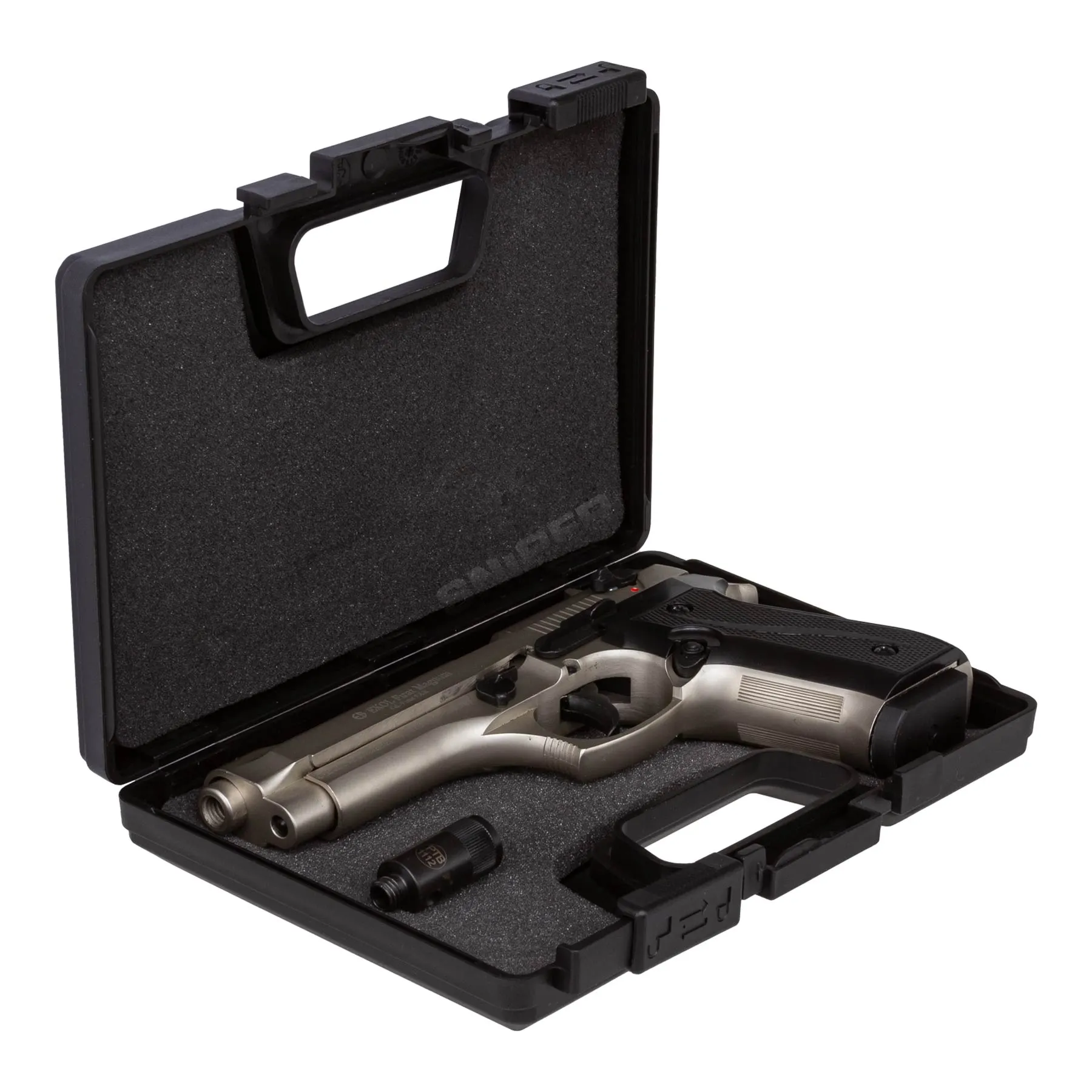 EKOL Firat 9mm P.A.K. Schreckschusspistole, Nickel Silvester Bundle #1 EKOL Firat 9mm P.A.K. Schreckschusspistole, Nickel