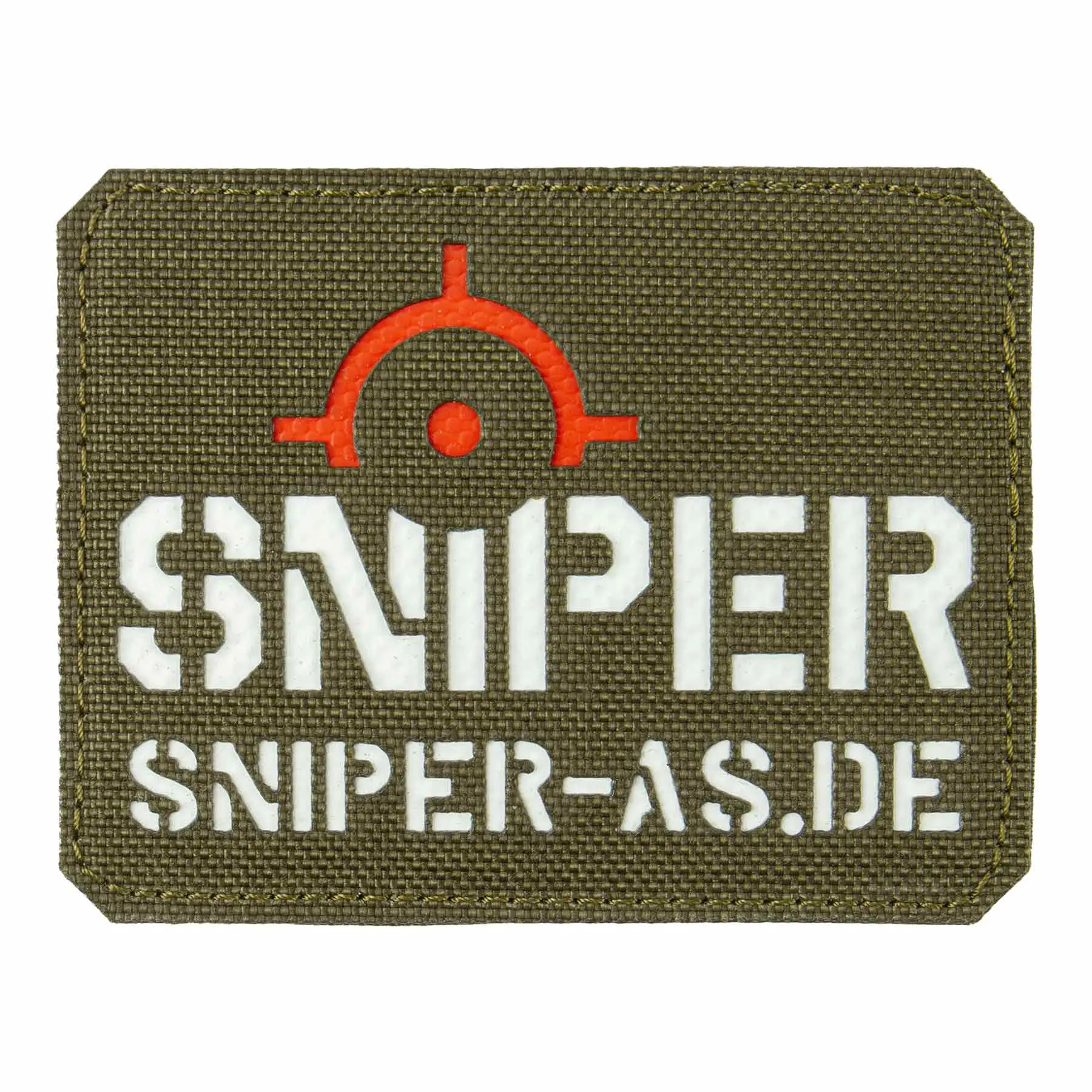 Sniper Lasercut Patch, Ranger Green, 9x7cm