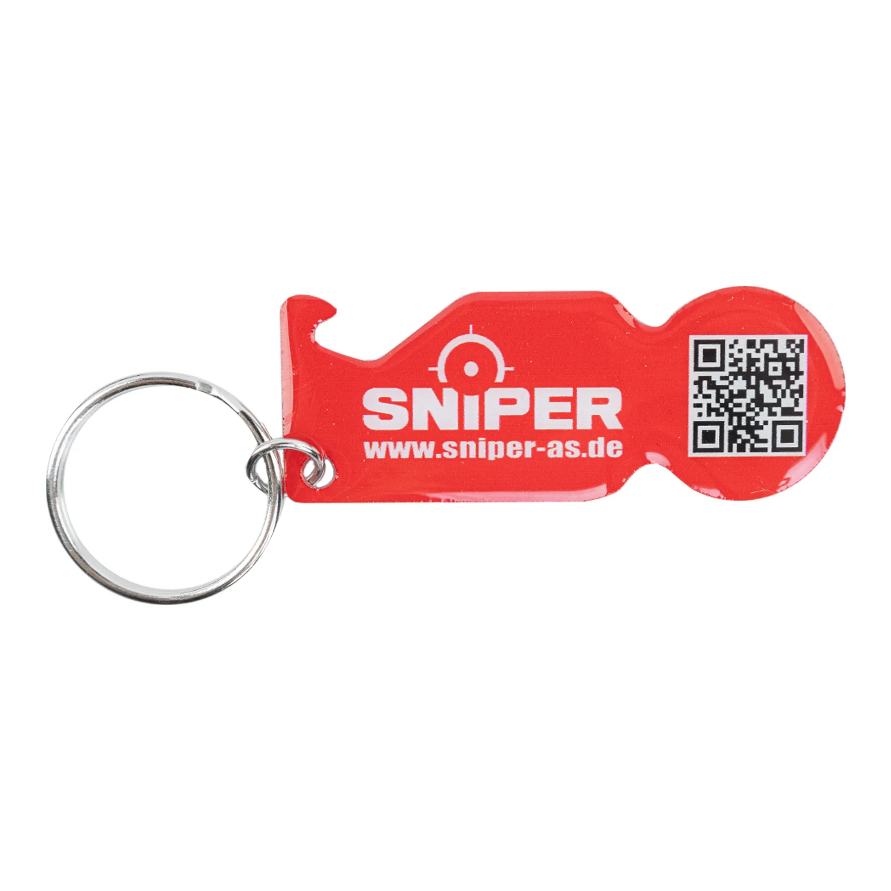 Sniper-AS Einkaufswagenlöser & Flaschenöffner, Red