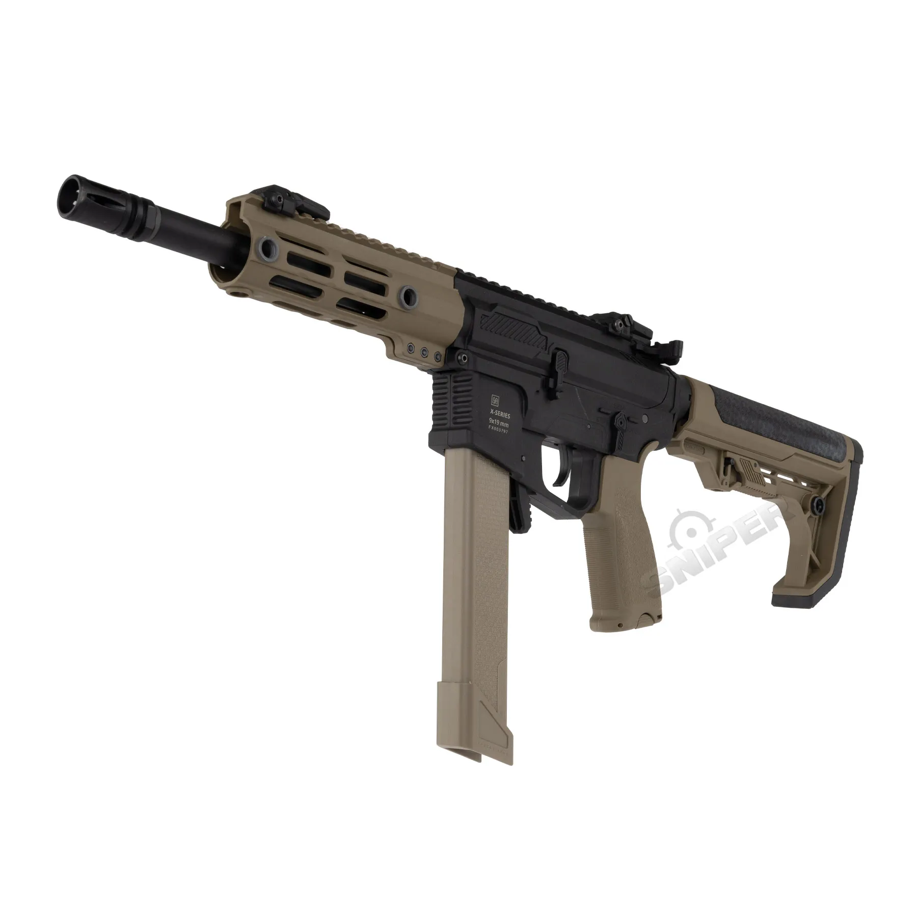 Specna Arms SA-FX01 Flex < 0,5 Joule Softair Gewehr w/ Gate X-ASR, Half-Tan Specna Arms SA-FX01 Flex < 0,5 Joule Softair Gewehr w/ Gate X-ASR, Half-Tan