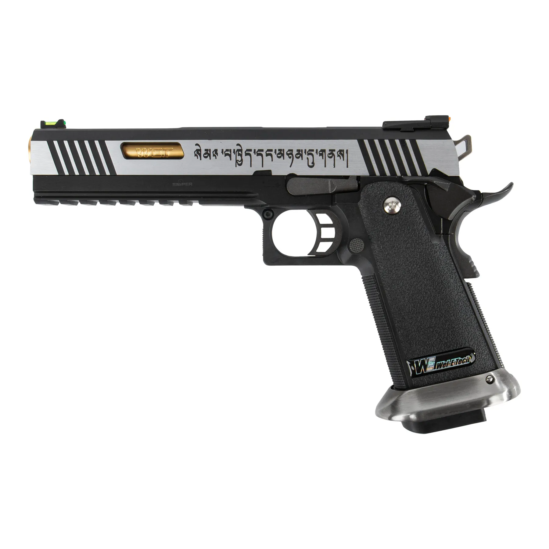 WE Hi-Capa 6 Gold Barrel Force Dualtone GBB Softair Pistole