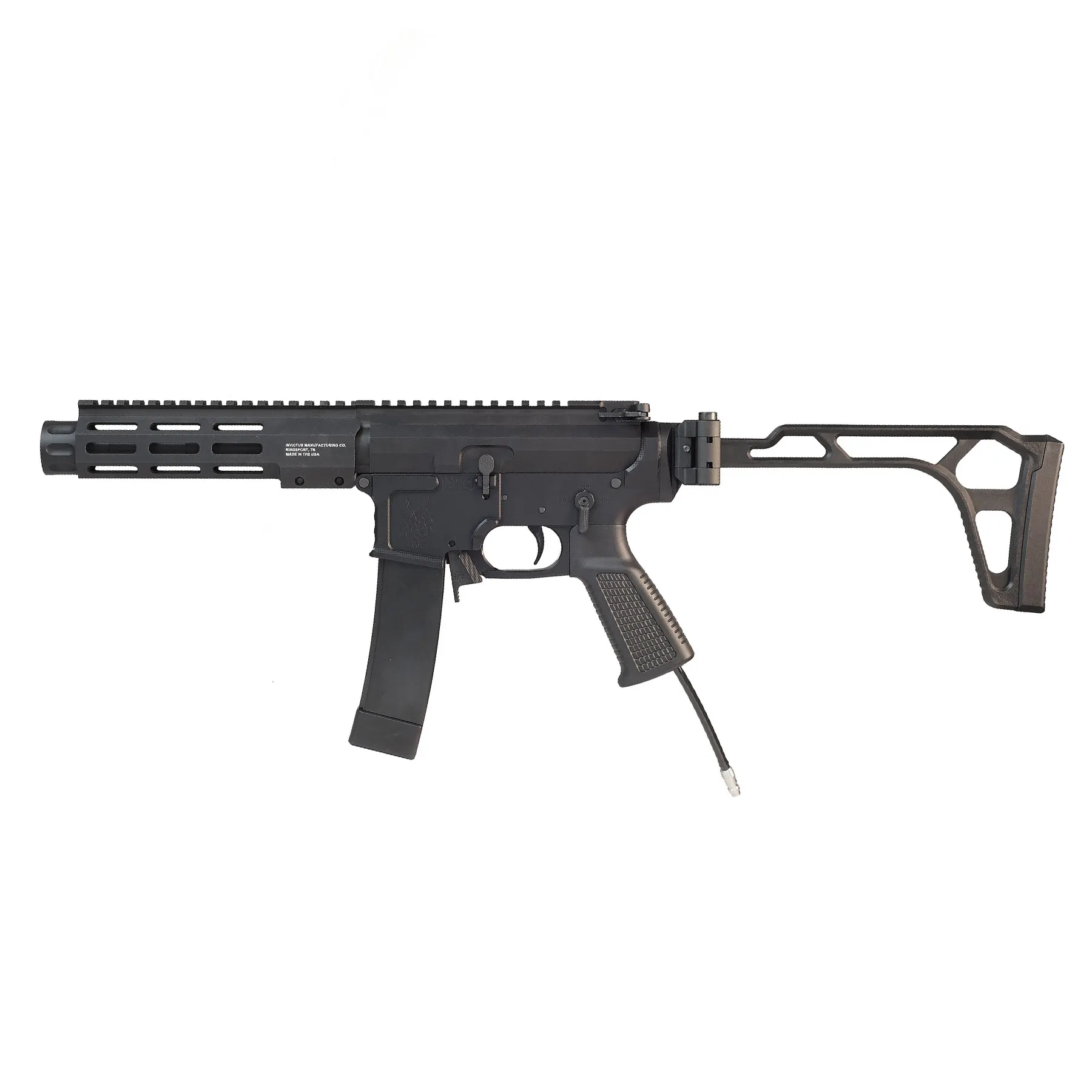 Wolverine MTW-9 Gen.3 7" Folding Stock, Black