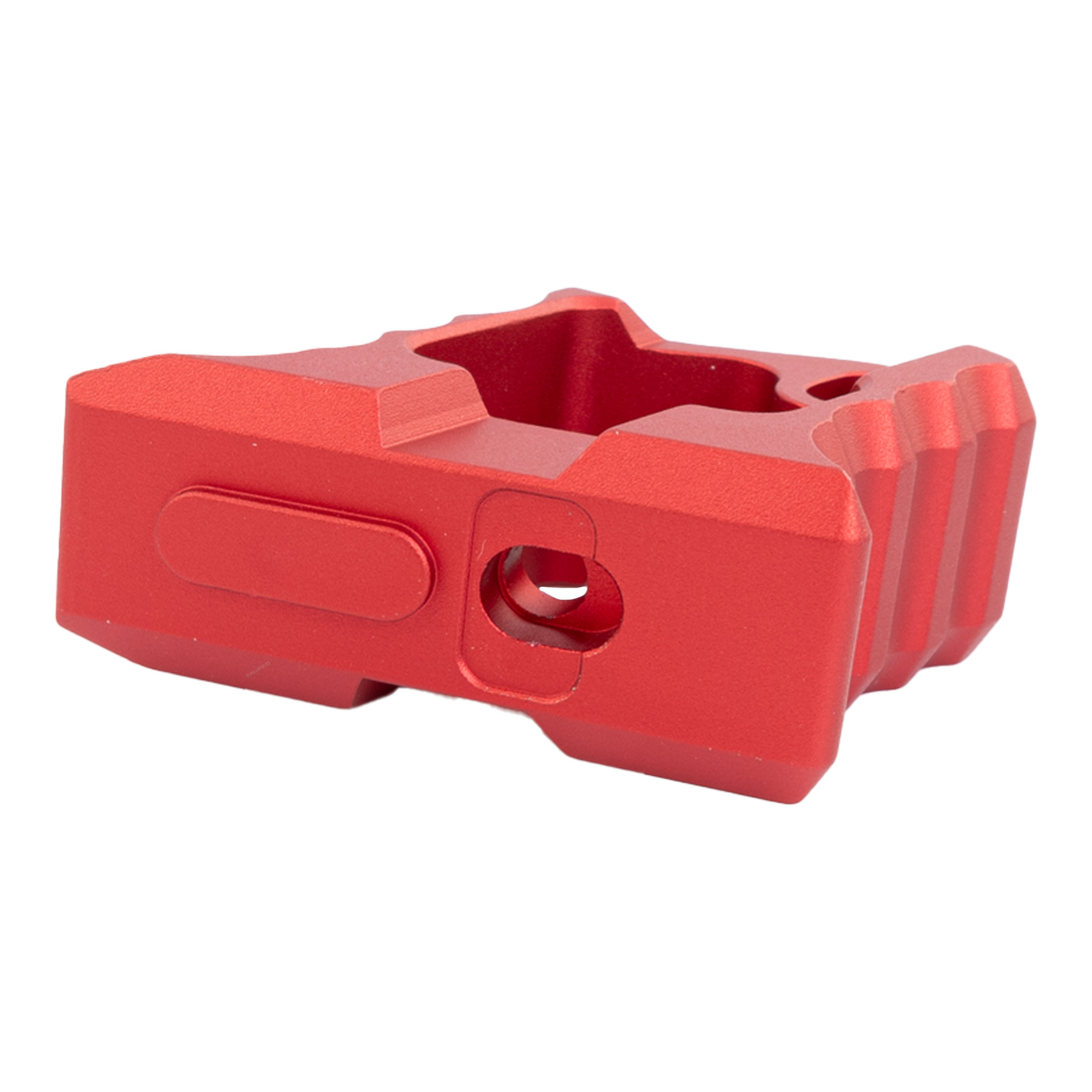 M-Lok / Keymod Aluminum Angled Forward Grip, Red