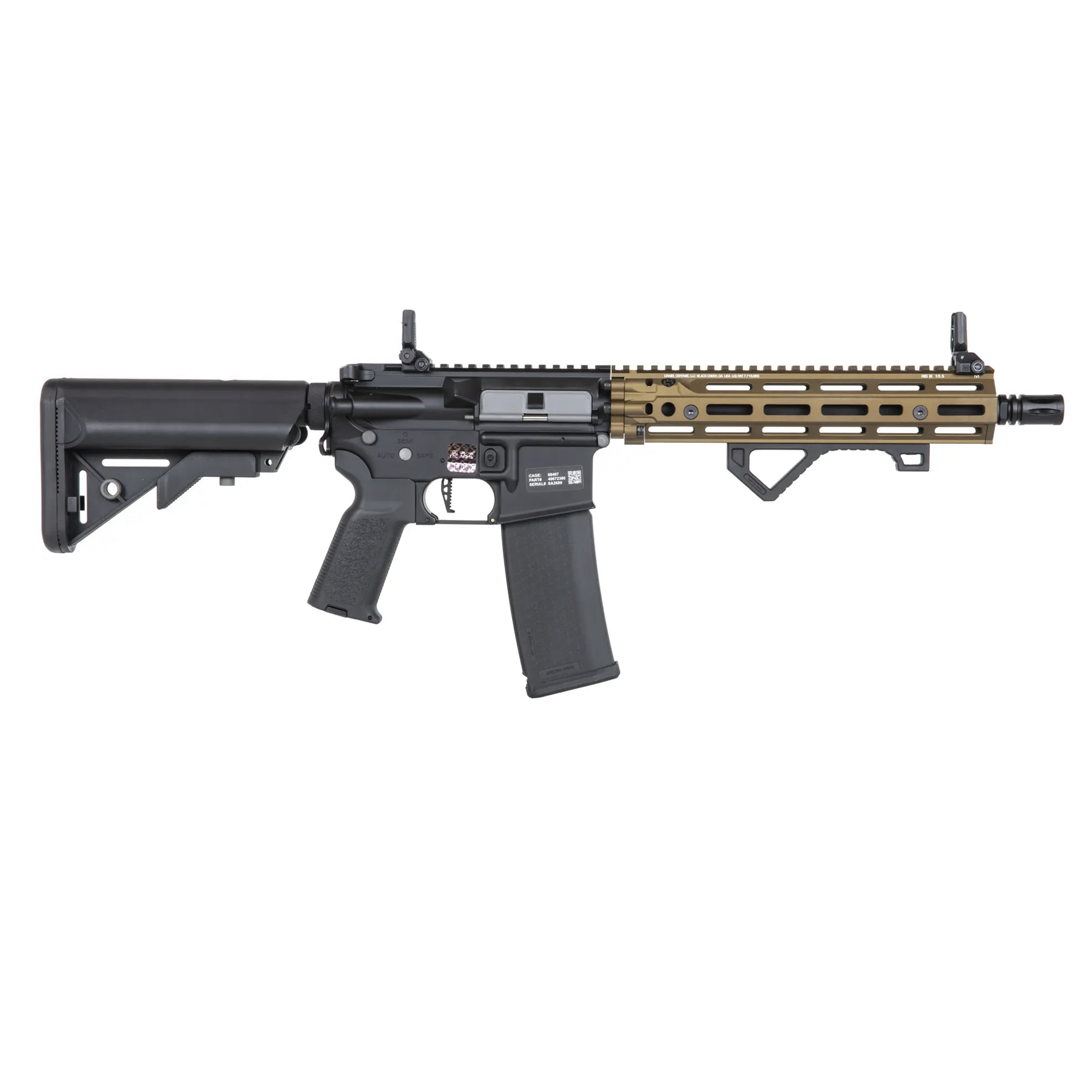Specna Arms SA-P27 Prime Daniel Defense RIS III 10,5" w/ Aster ETU (S)AEG, Chaos Bronze
