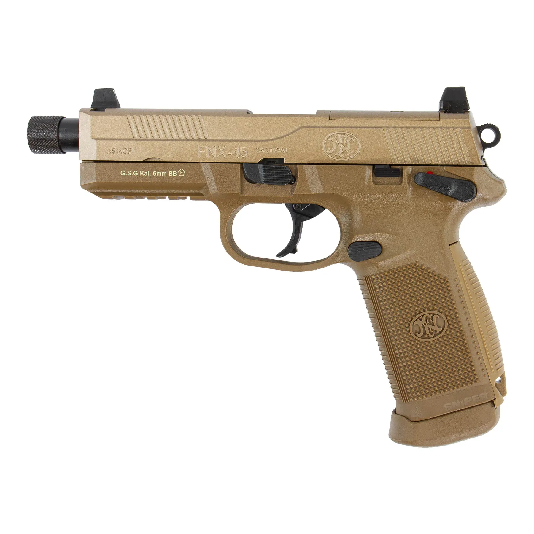FN Herstal FNX 45 Tactical (FDE), GBB