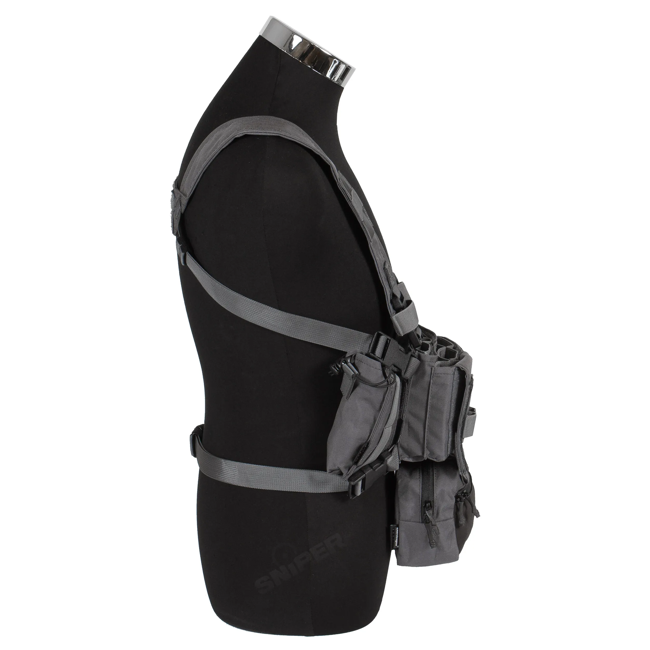 Micro Fight Chissis MK3 Chest Rig, Wolf Grey