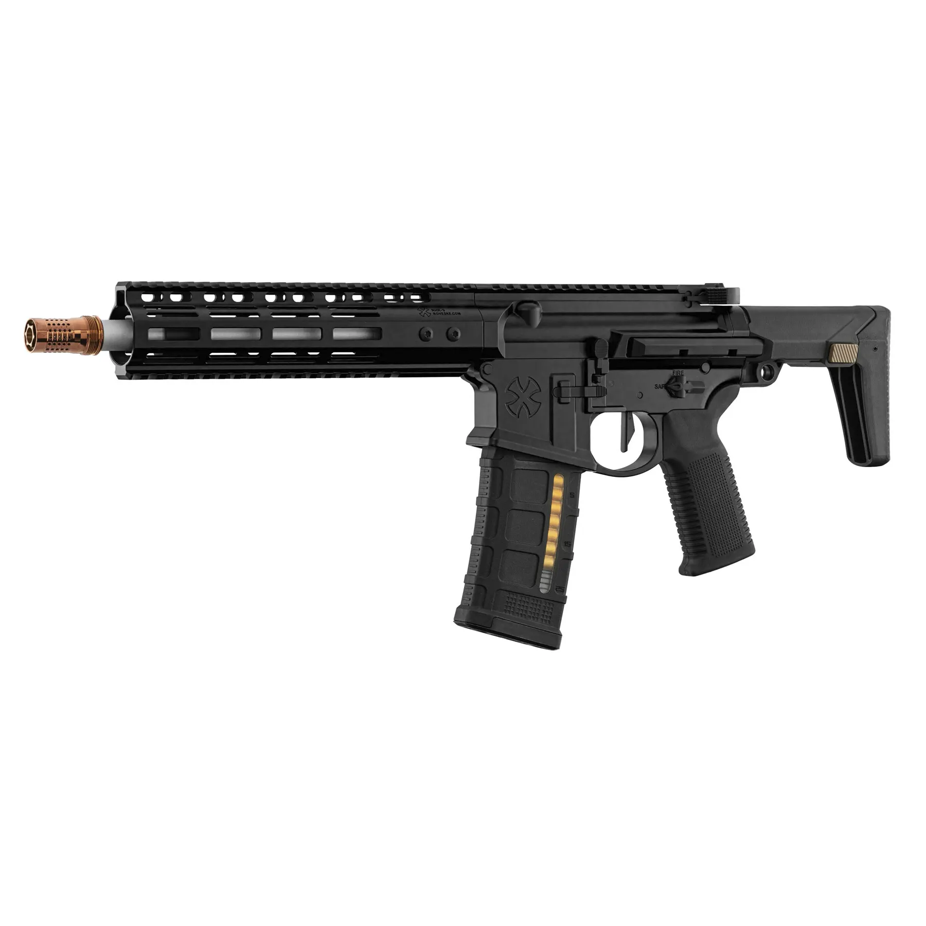 EMG Noveske MWS Ghetto Blaster 9" GBB, Black EMG Noveske MWS Ghetto Blaster 9" GBB, Black