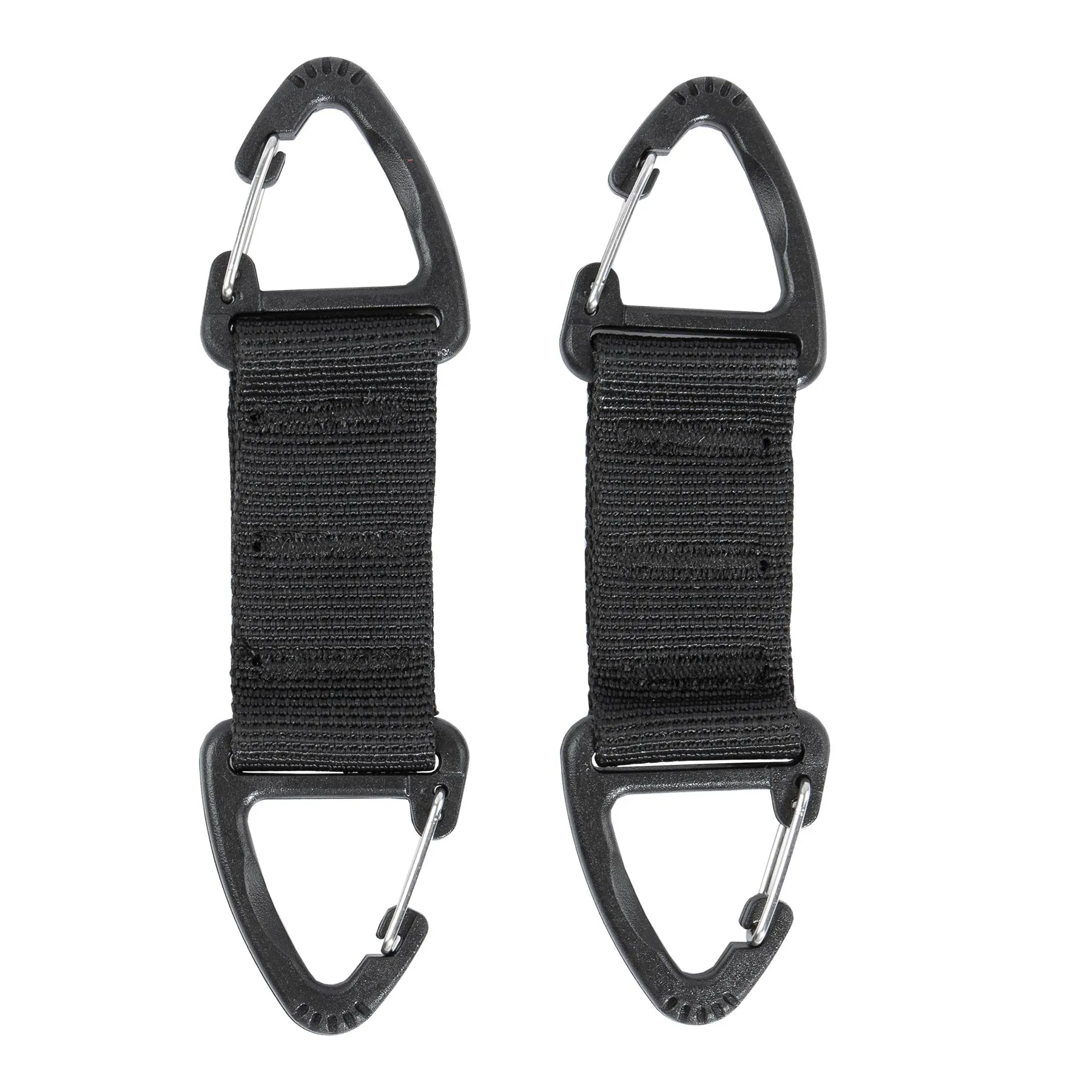 Double Tactical Karabinerhaken, 2er Black Double Tactical Karabinerhaken, 2er Black