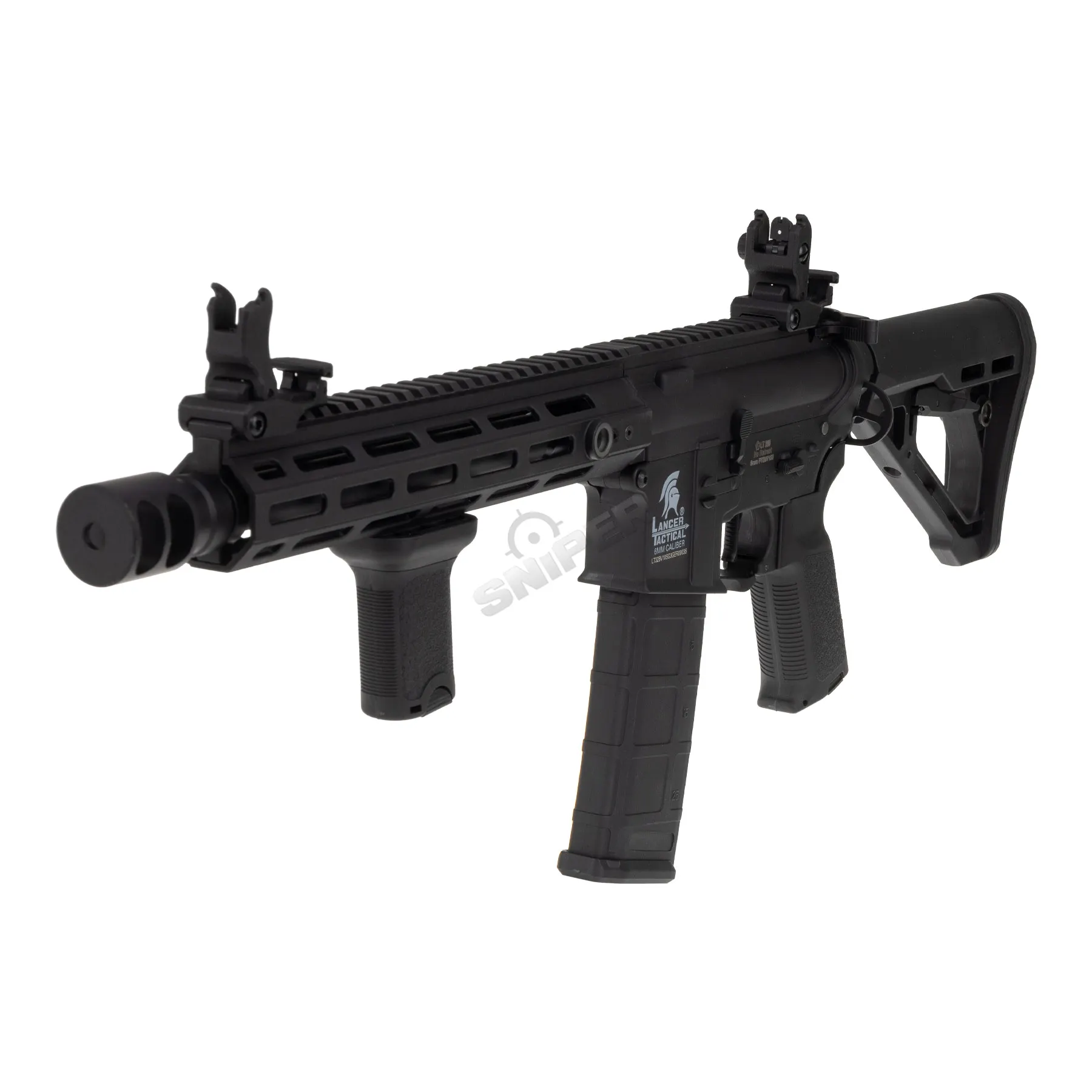 Einsteiger Set #1 - Lancer LT-32 Sparta Gen 3 w/ Nebula ETU (S)AEG, Black Lancer LT-32 Sparta Gen 3 w/ Nebula ETU (S)AEG, Black