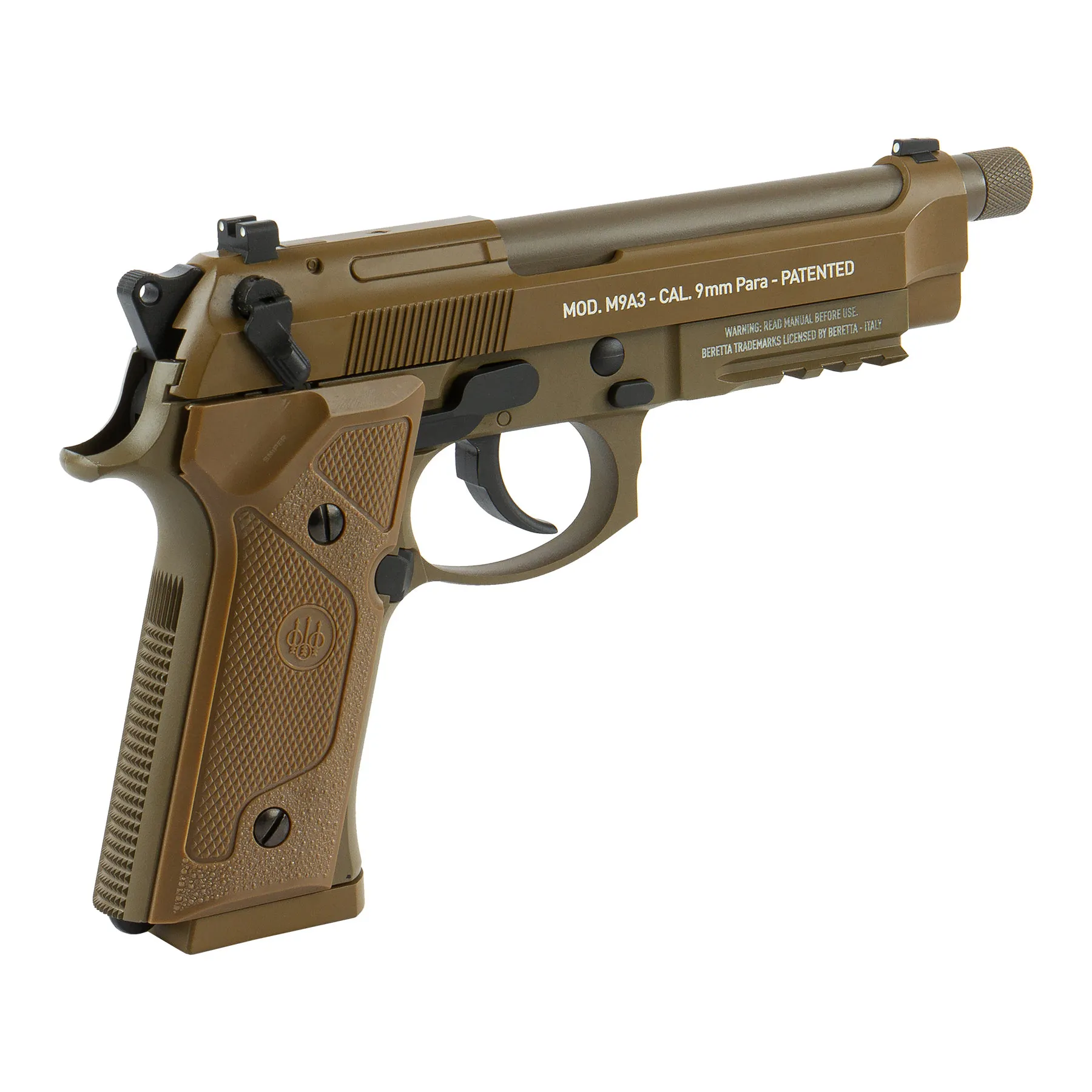 Beretta M9A3 Full Metal CO2, GBB Softair Pistole