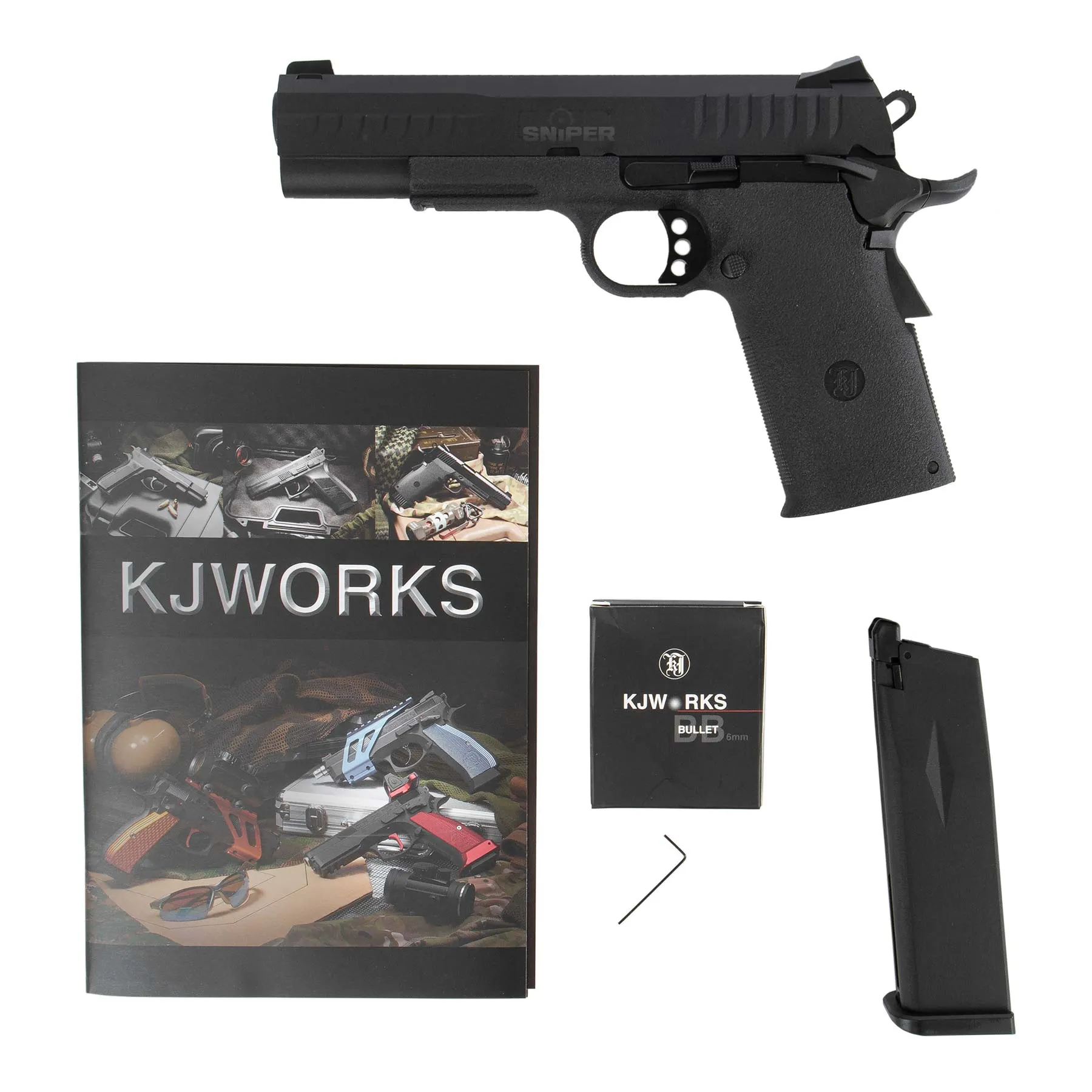KJ Works KP 08 Full Metal GBB Softair Pistole