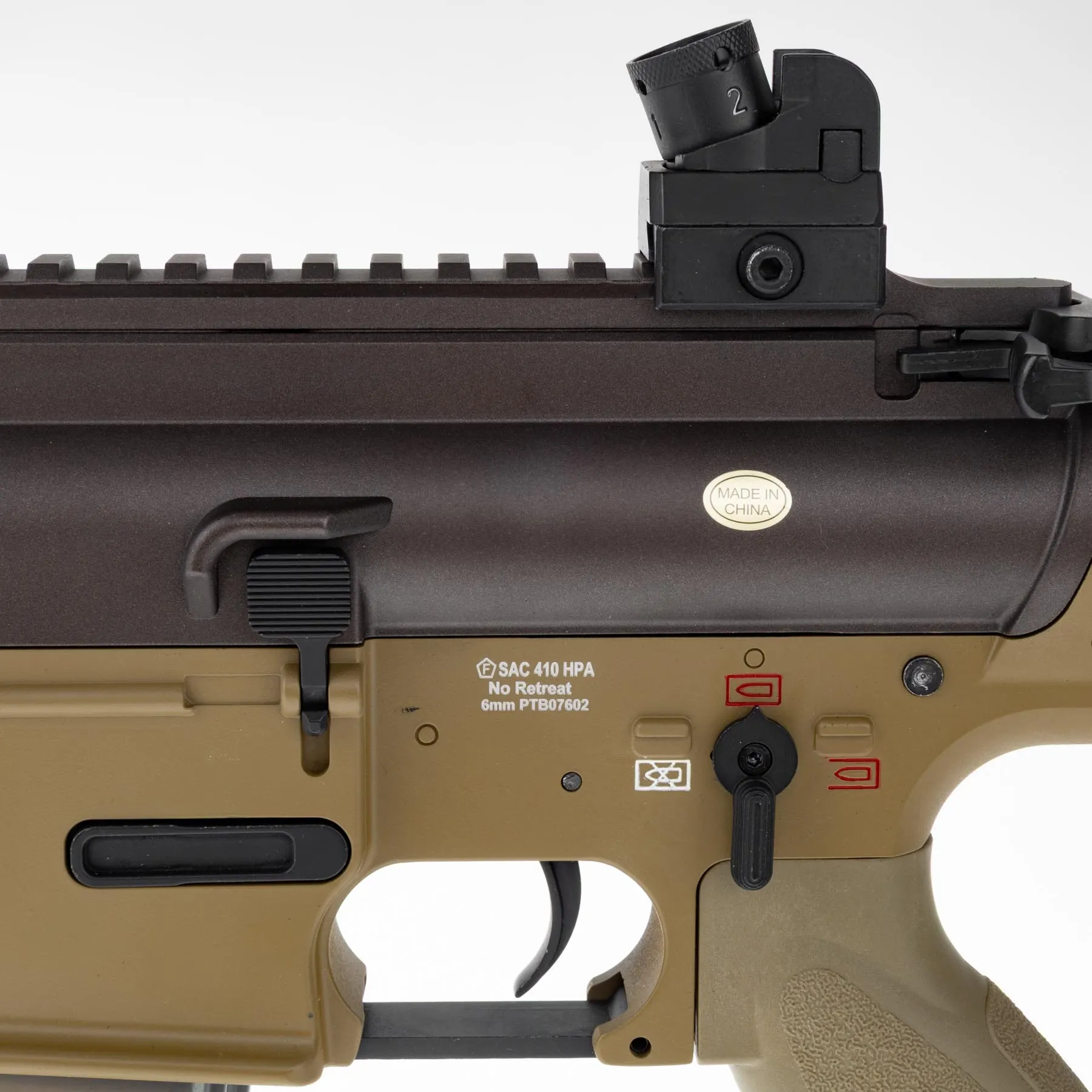 SAC x Wolverine GE17 HPA DMR Rifle, Tan