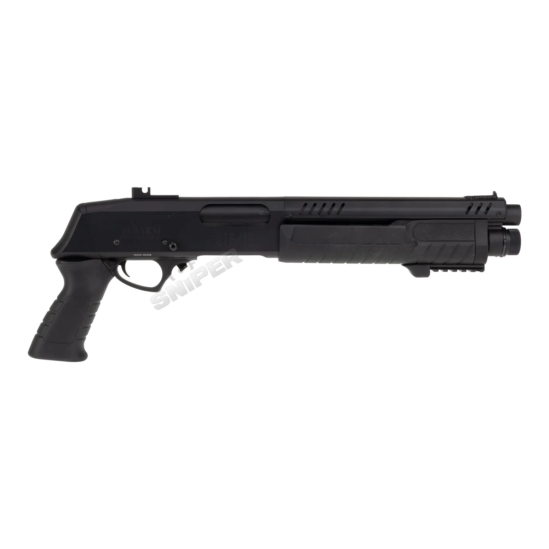 Fabarm STF12 Short Initial 11" Gas Pumpgun, Black