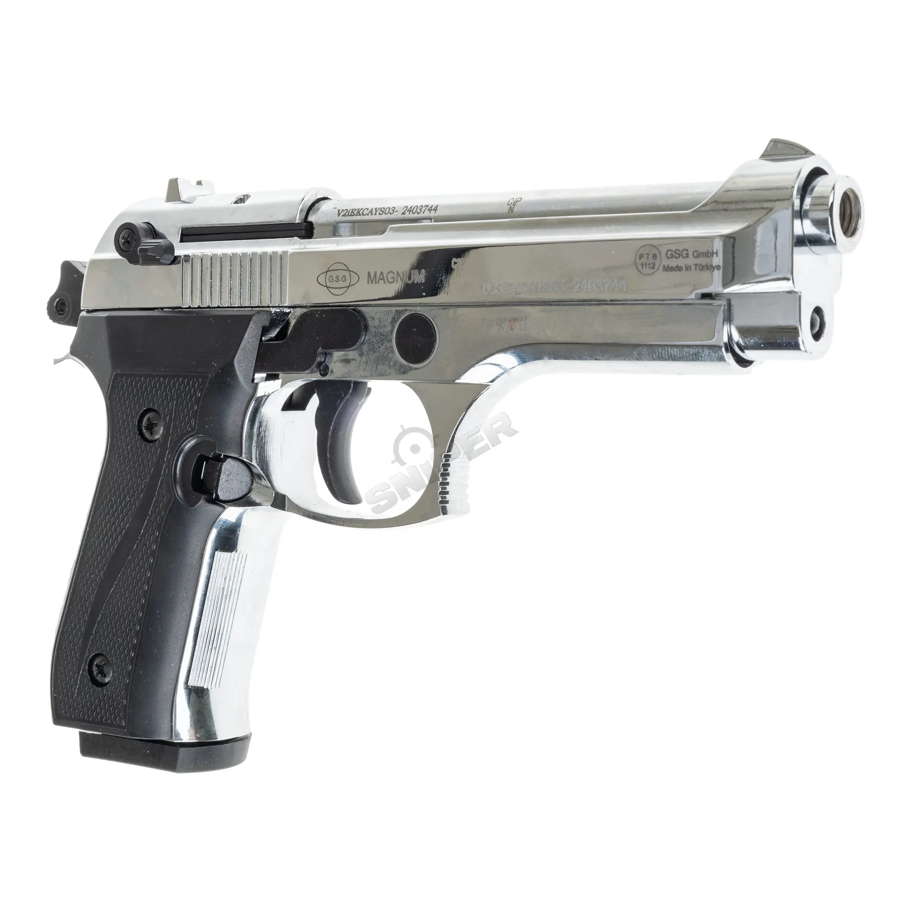 EKOL Firat 9mm P.A.K. Schreckschusspistole, Chrome EKOL Firat 9mm P.A.K. Schreckschusspistole, Chrome